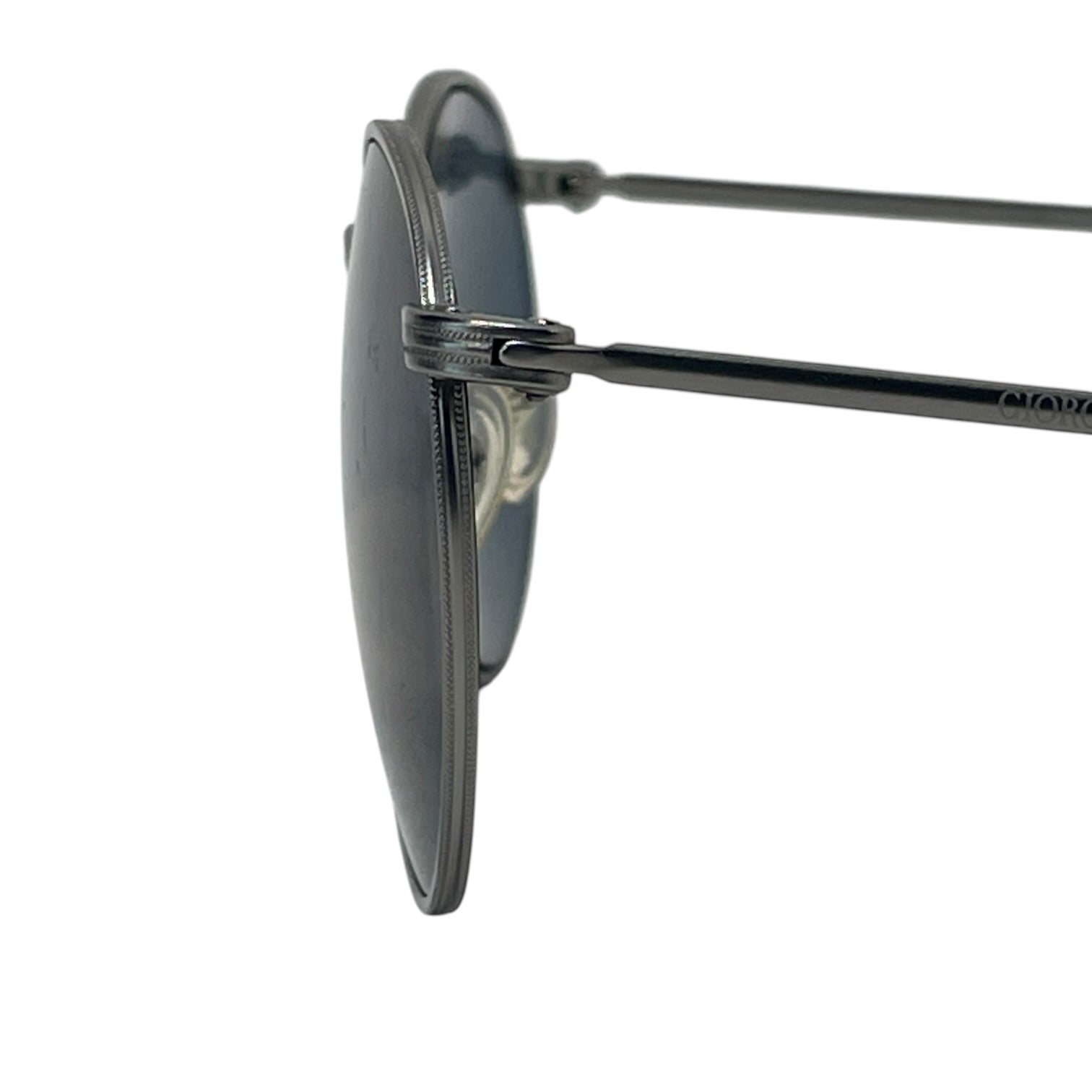 GIORGIO ARMANI/Sunglasses/Metal/SLV/Round/M's/ view 3