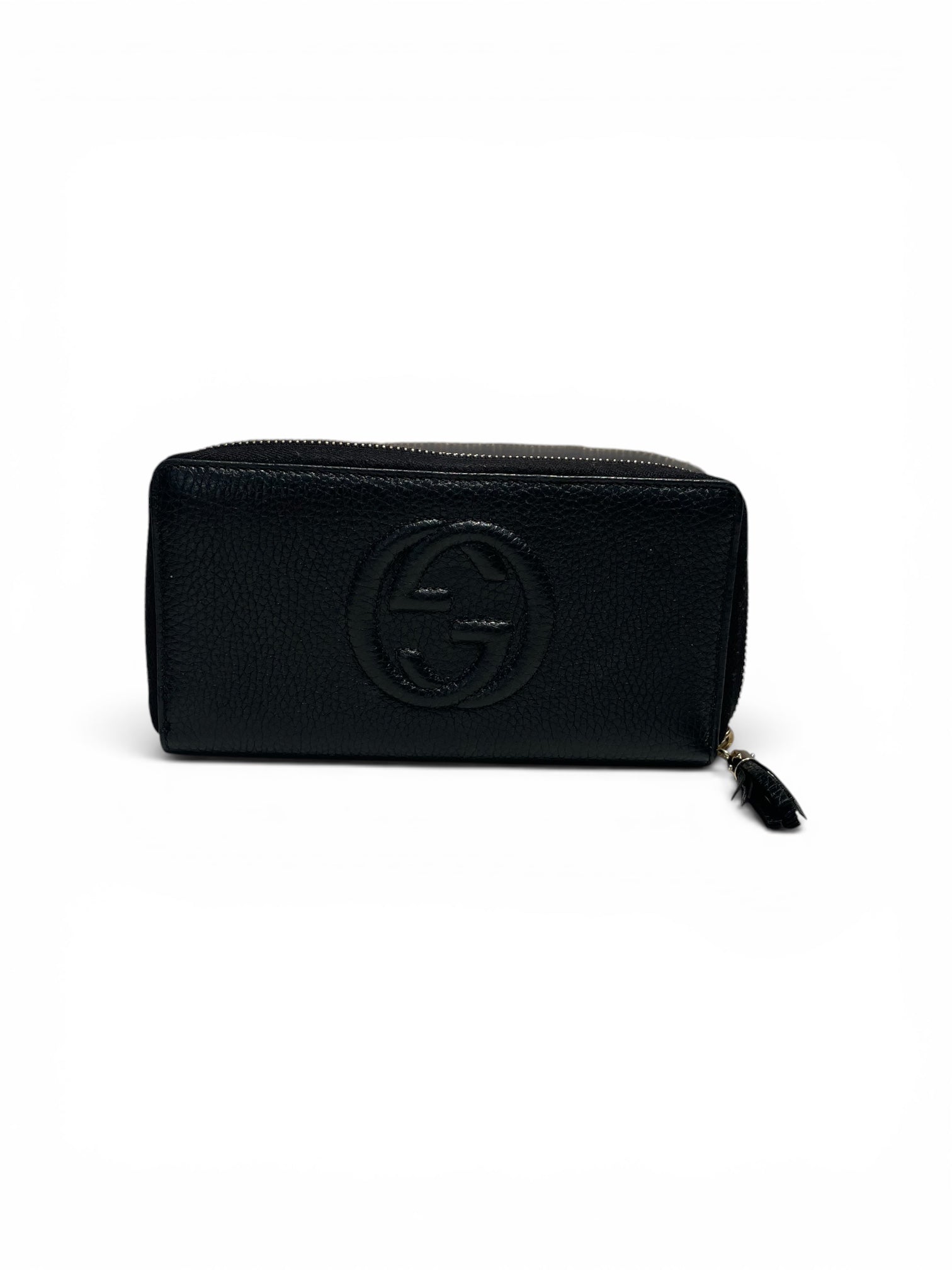 GUCCI/Wallet/Leather/BLK/L's/GG Interlocking view 1