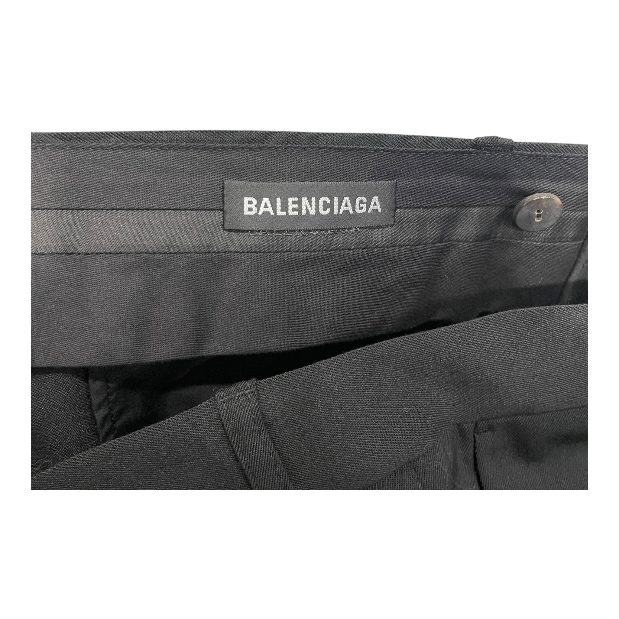 BALENCIAGA/Slacks/44/Polyester/BLK/ view 3