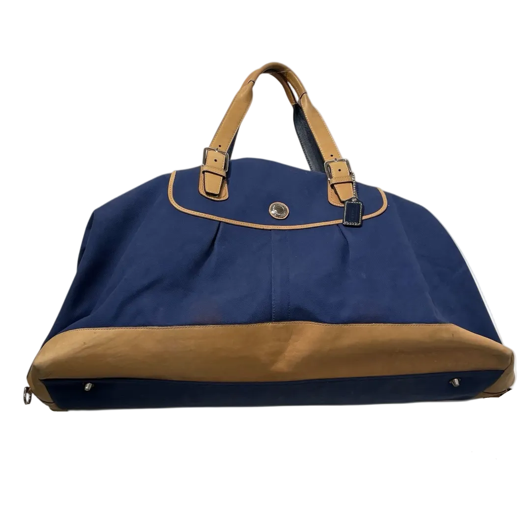 COACH/Luggage/Cotton/NVY/WEEKENDER BAG view 1
