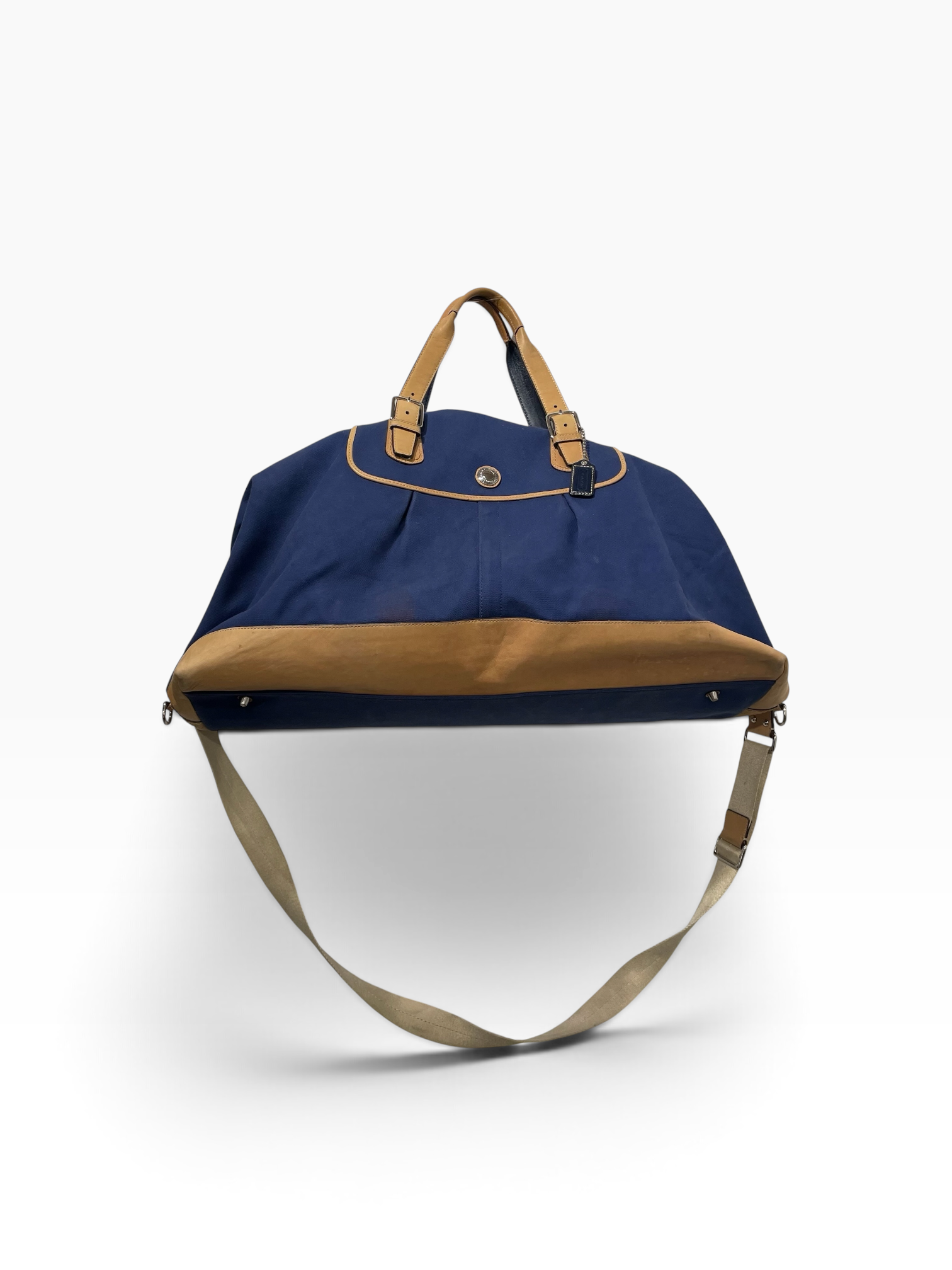 COACH/Luggage/Cotton/NVY/WEEKENDER BAG view 1
