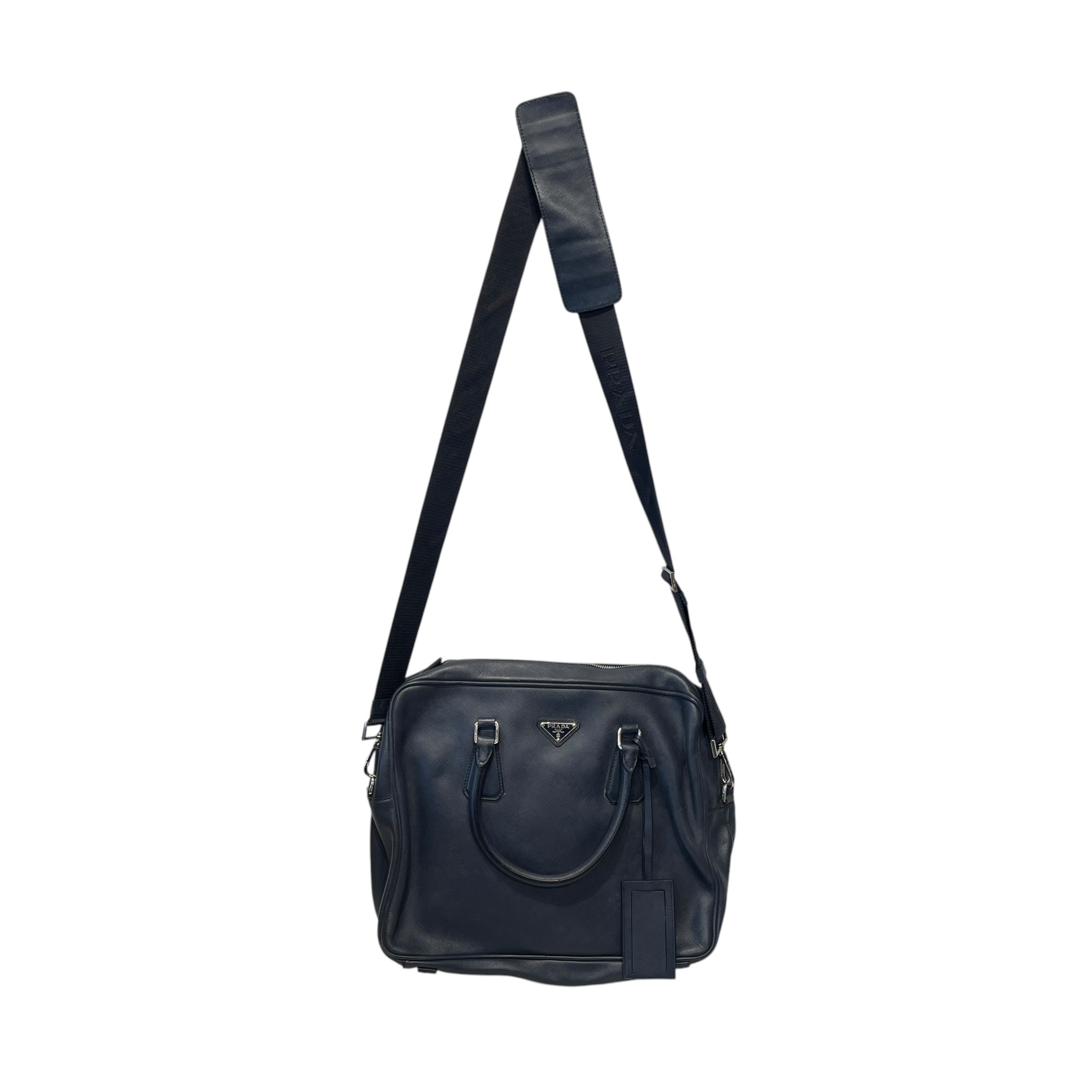 PRADA/Bag/Leather/NVY/STAFFIANO TRAVEL LEATHER view 1