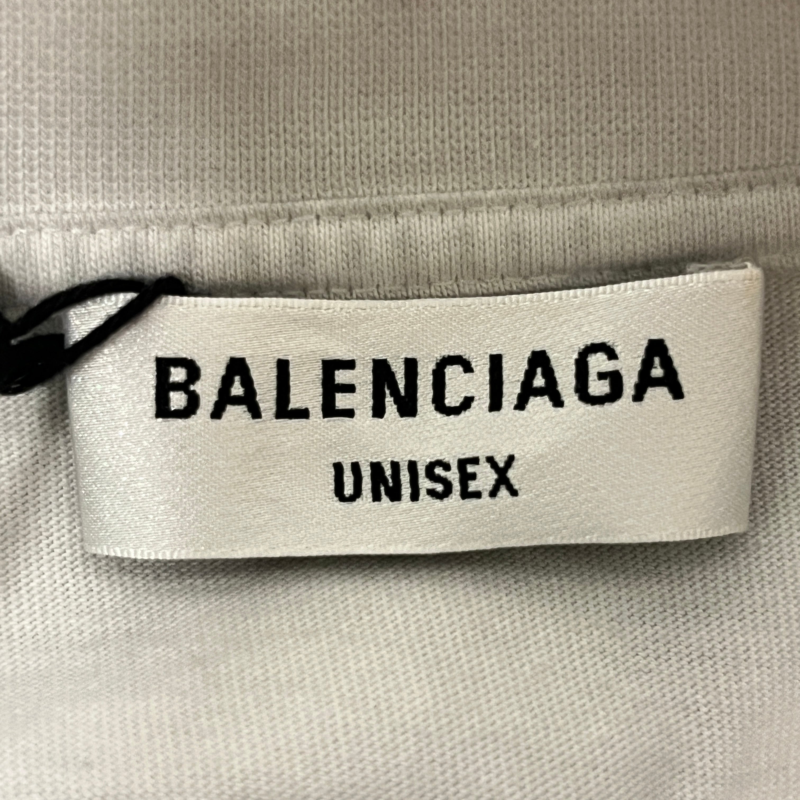 BALENCIAGA/T-Shirt/XL/Cotton/GRY/All Over Print/90% BALENCIAGA 10% MYSELF view 3