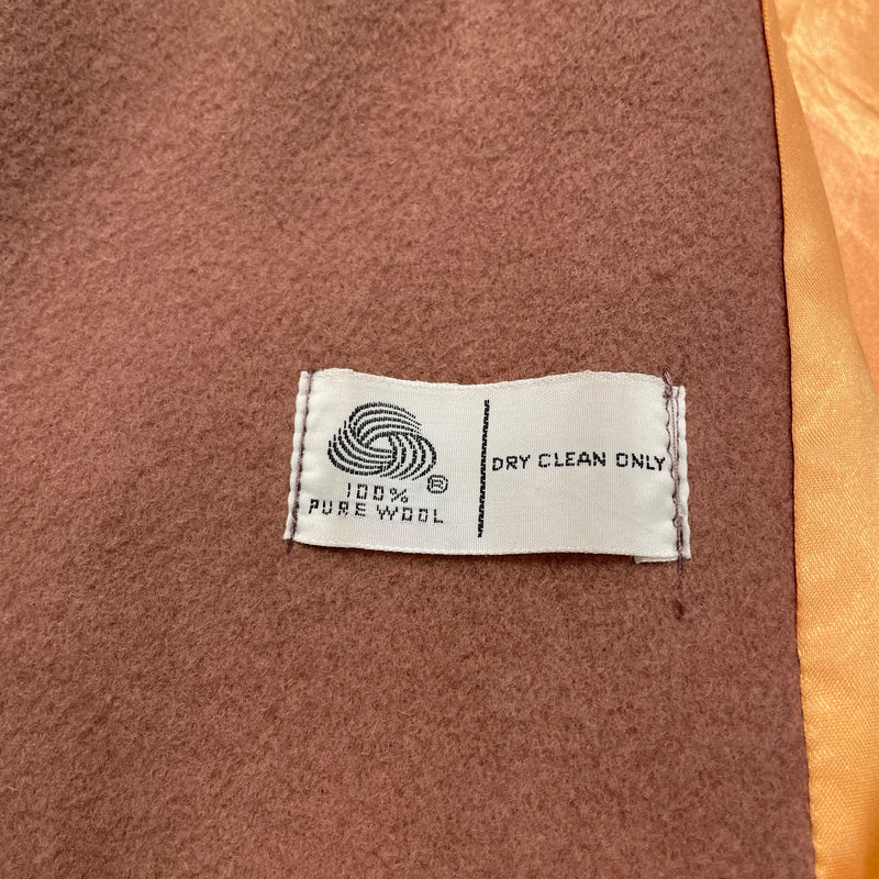 ALORNA/Coat/S/Wool/PNK/FOX FUR COLLAR APRICOT LINED