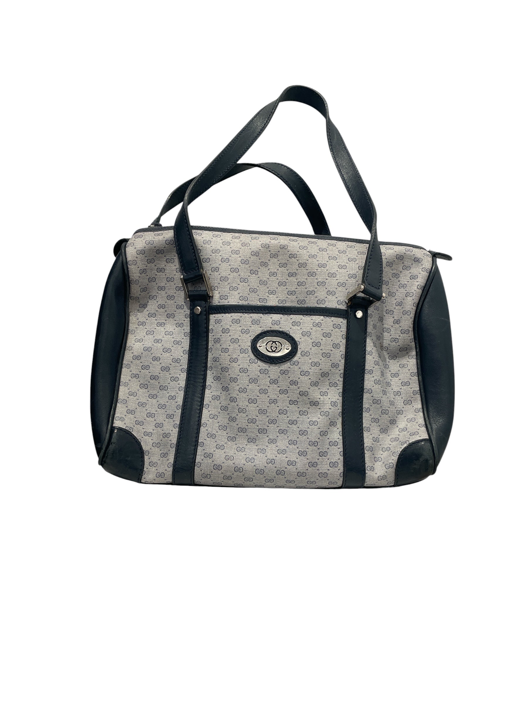 GUCCI/Hand Bag/Monogram/Leather/NVY/nvy straps view 1