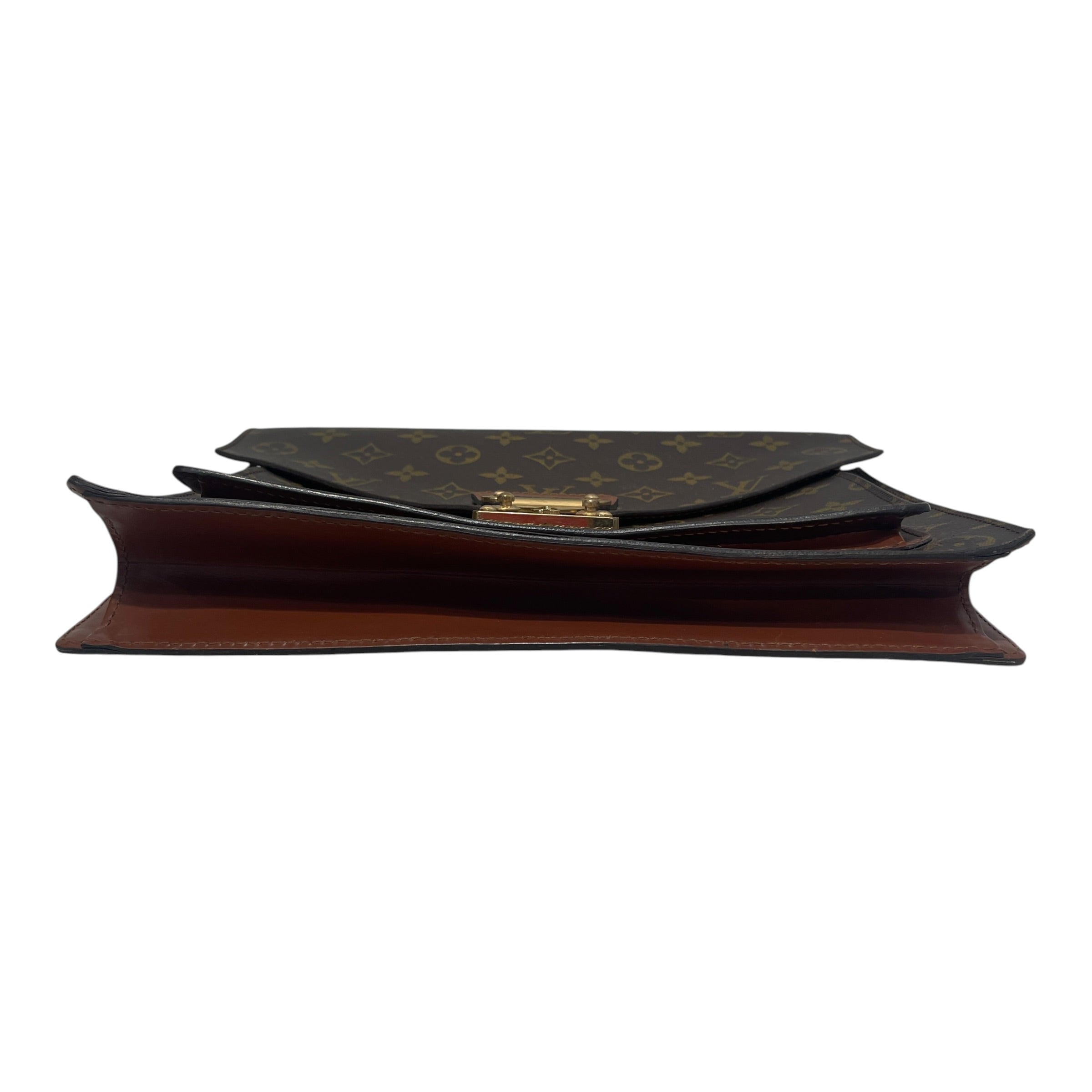 LOUIS VUITTON/Hand Bag/Monogram/Leather/BRW/Monogram Monceau 28 Bag view 5