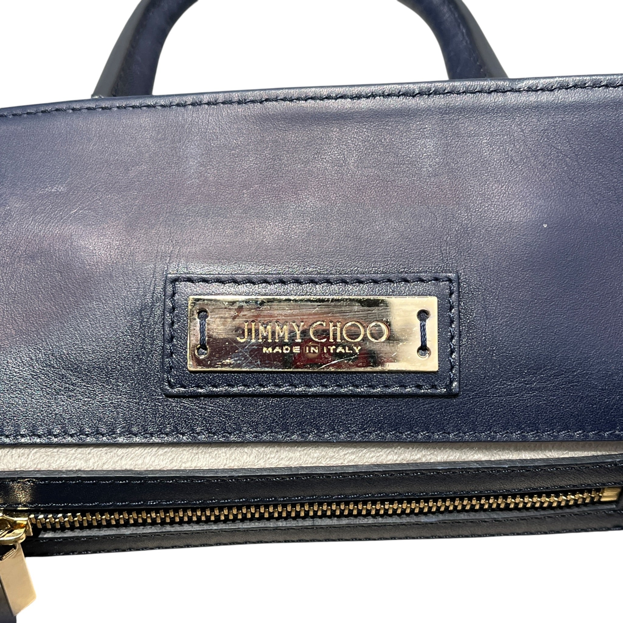 JIMMY CHOO/Cross Body Bag/Leather/BLU/MINI RILEY view 6