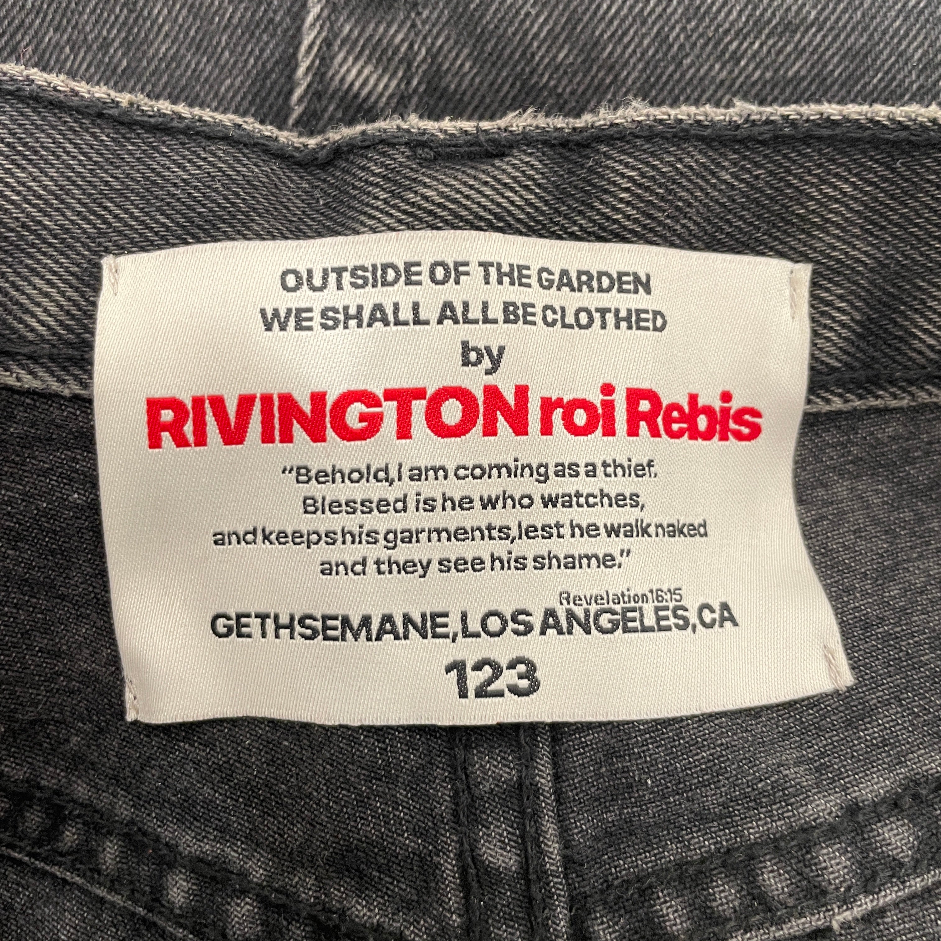 RRR123 RIVINGTON roi Rebis/Bootcut Pants/36/Cotton/BLK/he rose 3 view 3