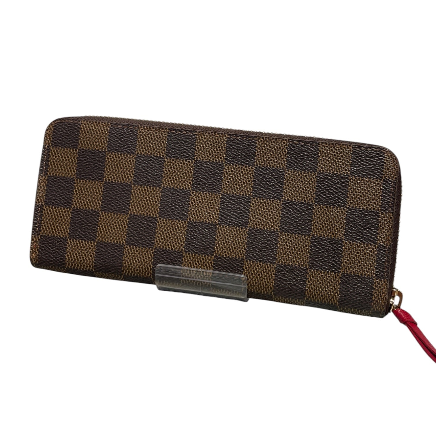 LOUIS VUITTON/Trifold Wallet/Leather/BRW/L's/Damier Ebene Clemence view 2