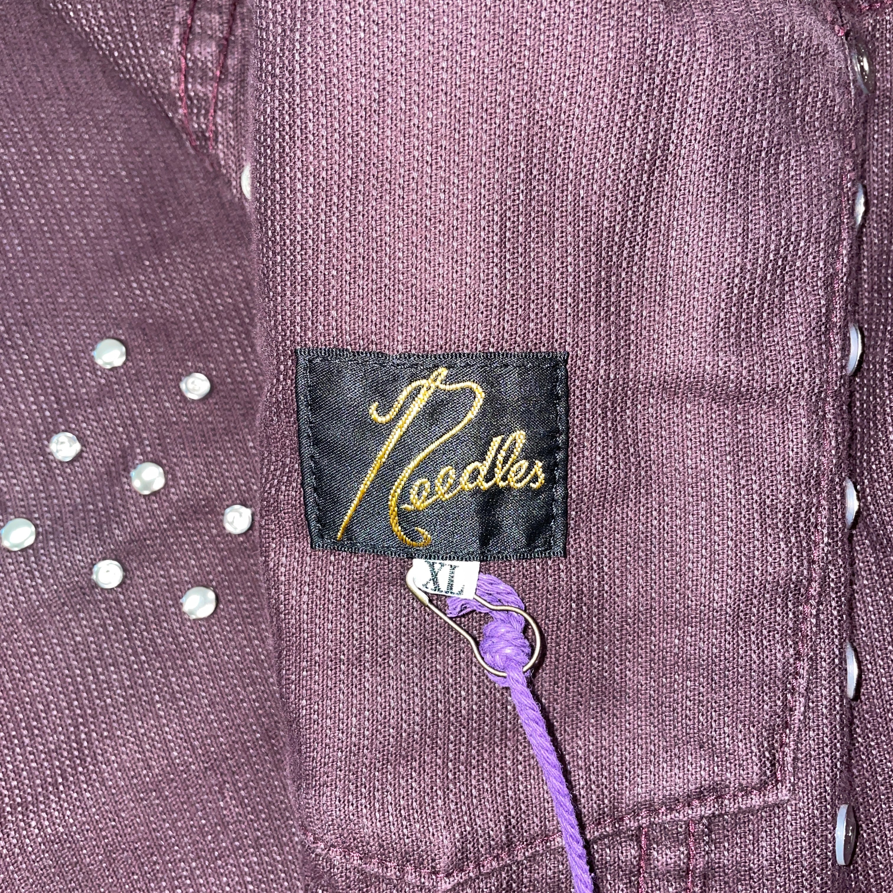 Needles/Denim Jkt/XL/Denim/BRD/STUDEDJEANJKT BURG view 7