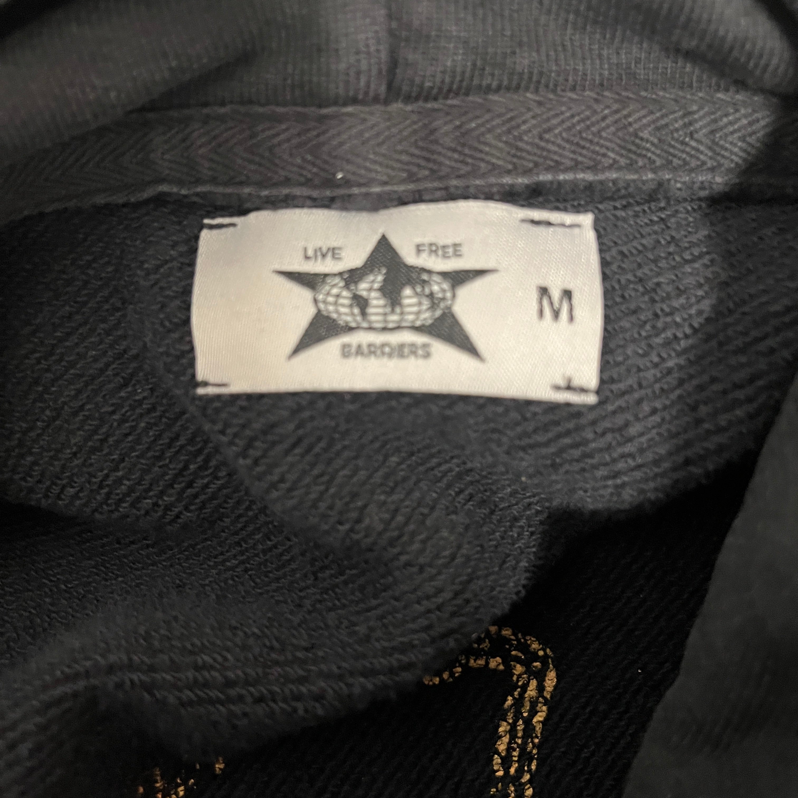 BARRIERS/Hoodie/M/Graphic/Cotton/BLK/2PAC + ALL EYES ON ME on bck view 3