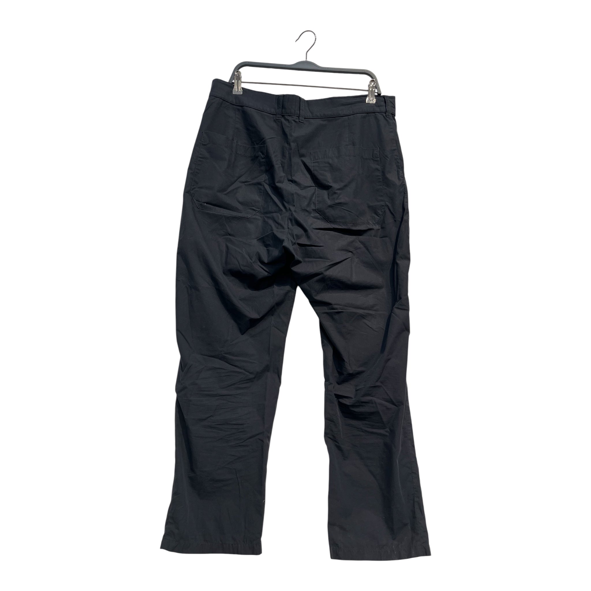 STUDIO NICHOLSON/Pants/XL/Cotton/BLK/wide leg view 2