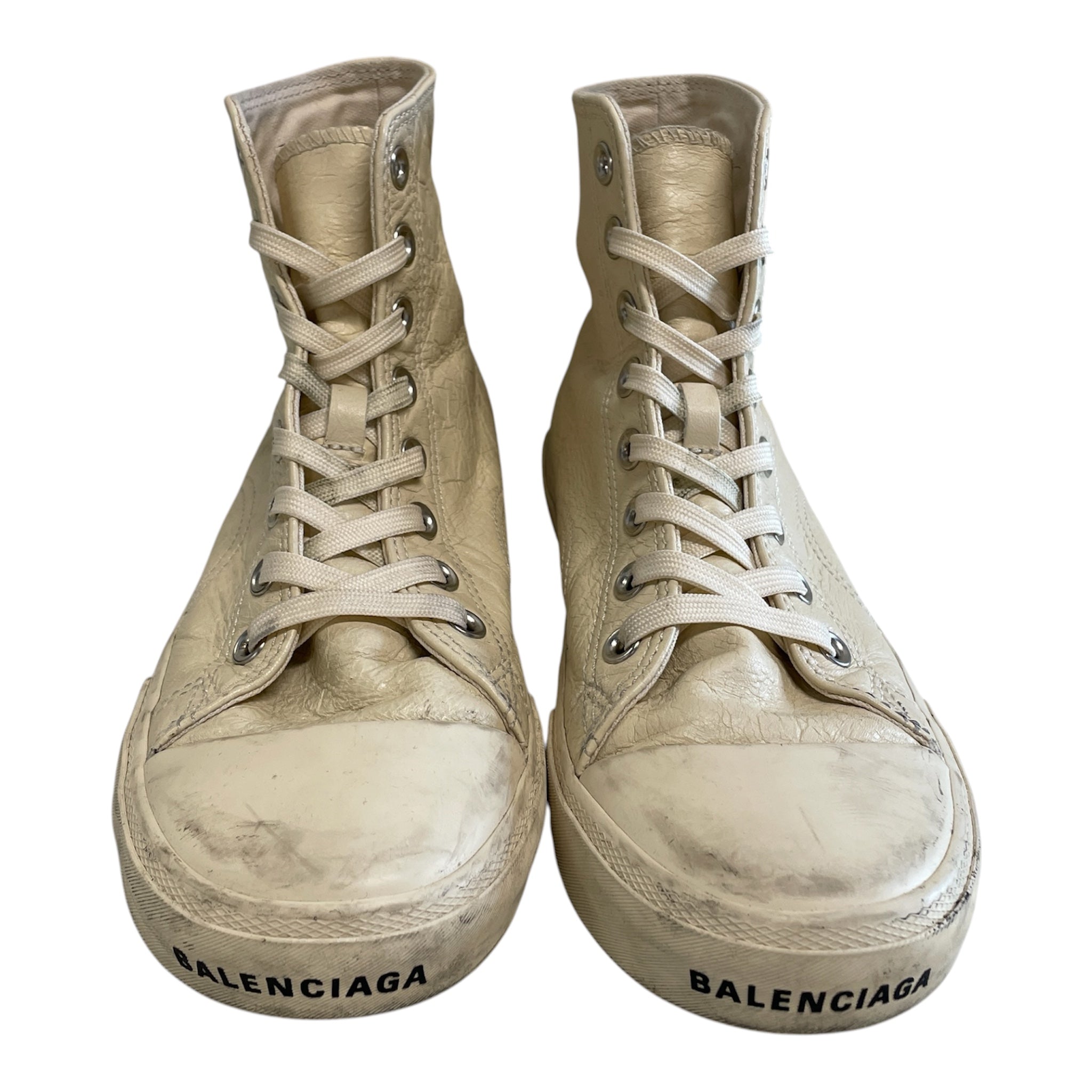 BALENCIAGA/Hi-Sneakers/EU 40/Leather/WHT/ HI-TOP TRAINER/CONVERSE view 1