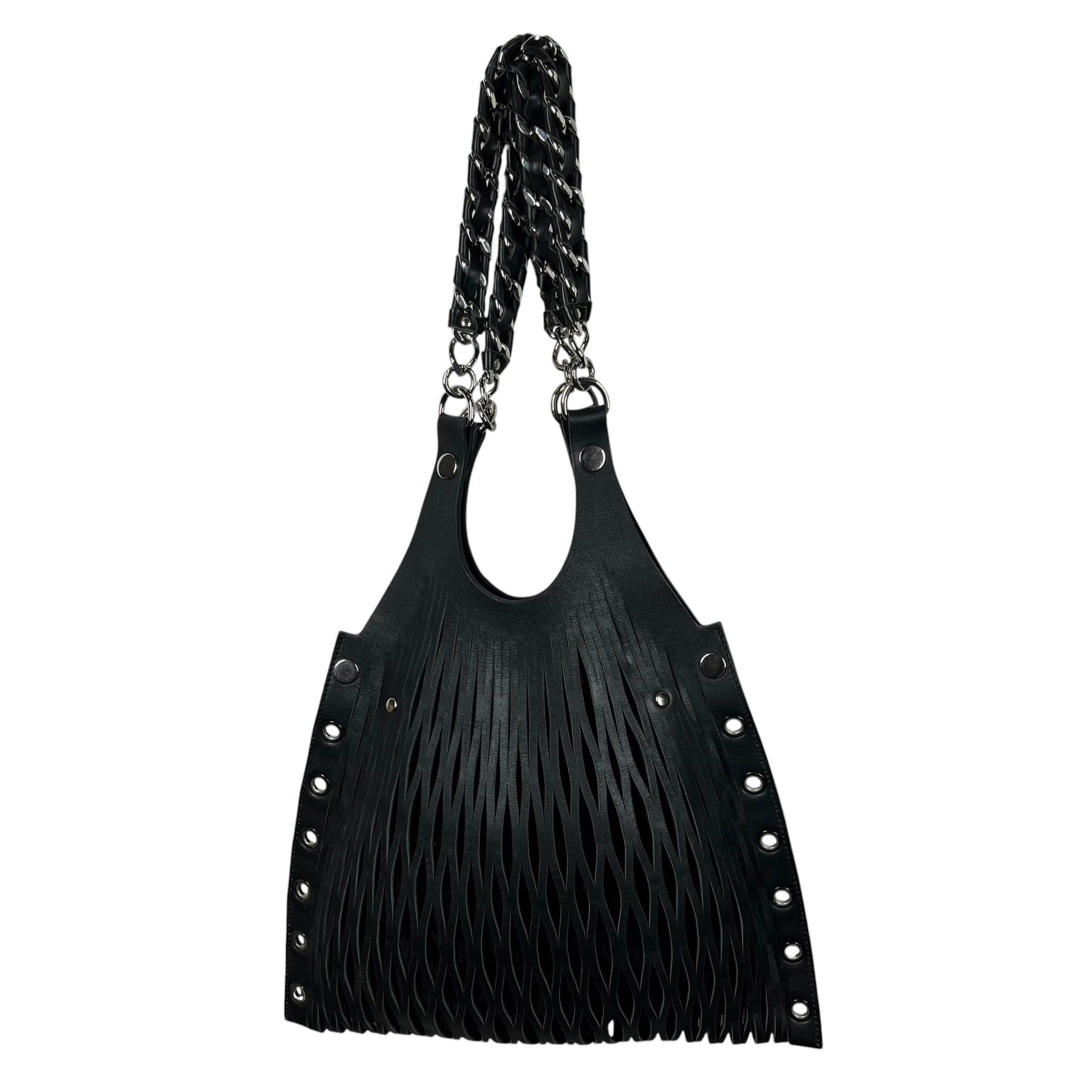 SONIA RYKIEL/Hand Bag/Leather/BLK/LE BATARD LASER CUT view 2