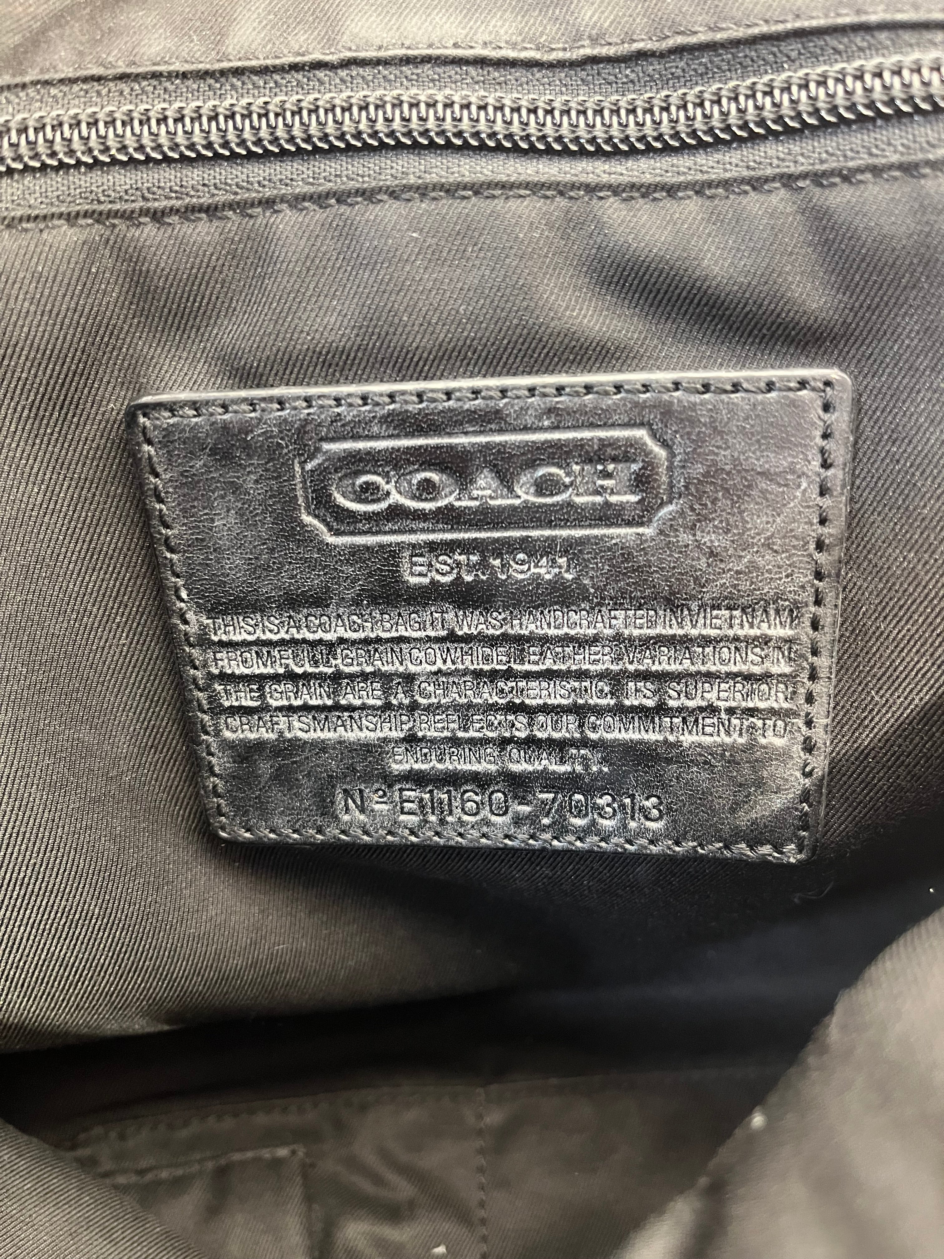 COACH/Cross Body Bag/Leather/BLK/MESSENGER view 9