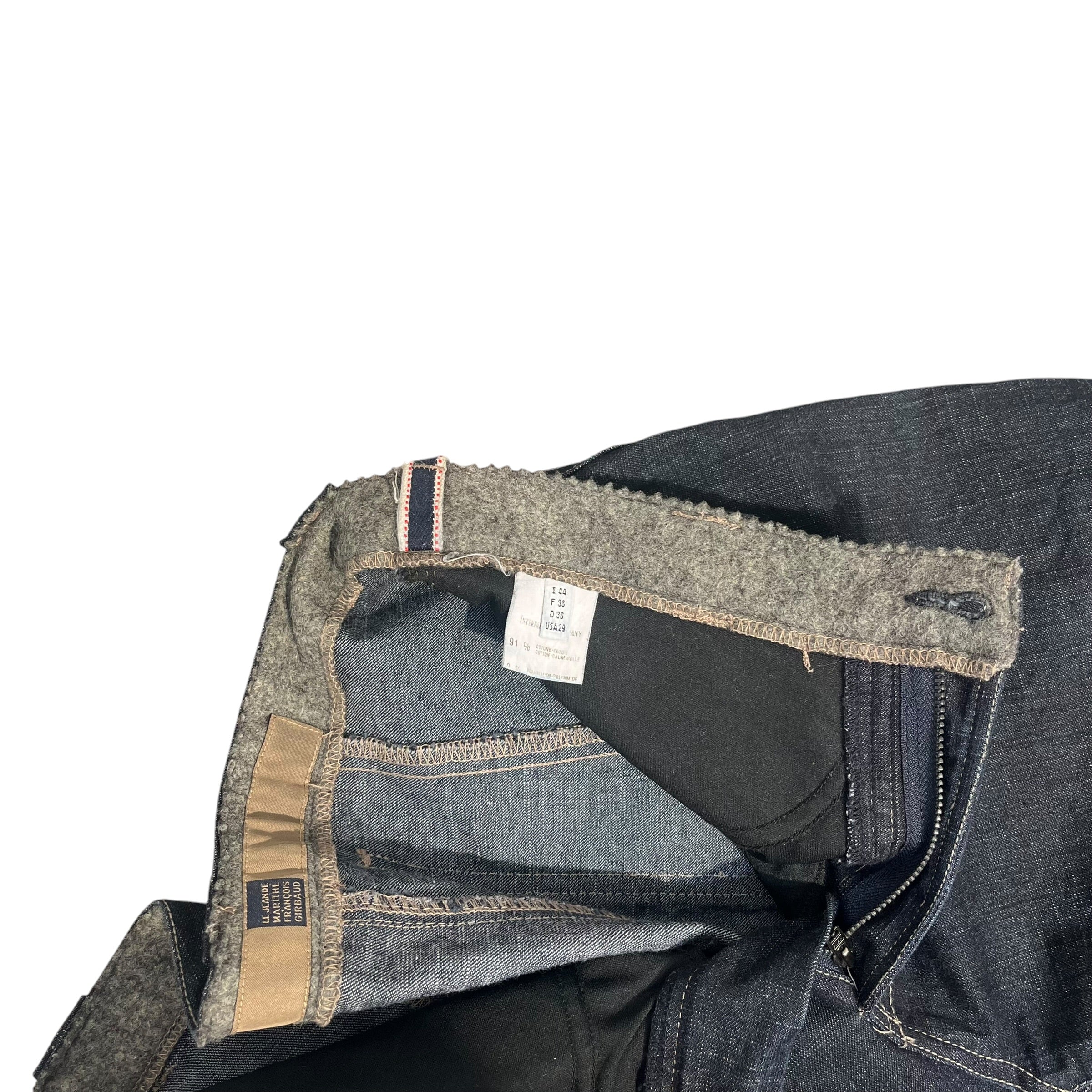 MARITHE FRANCOIS GIRBAUD/Bootcut Pants/29/Cotton/BLU/DARK BLUE BOOTCUT PANTS view 5