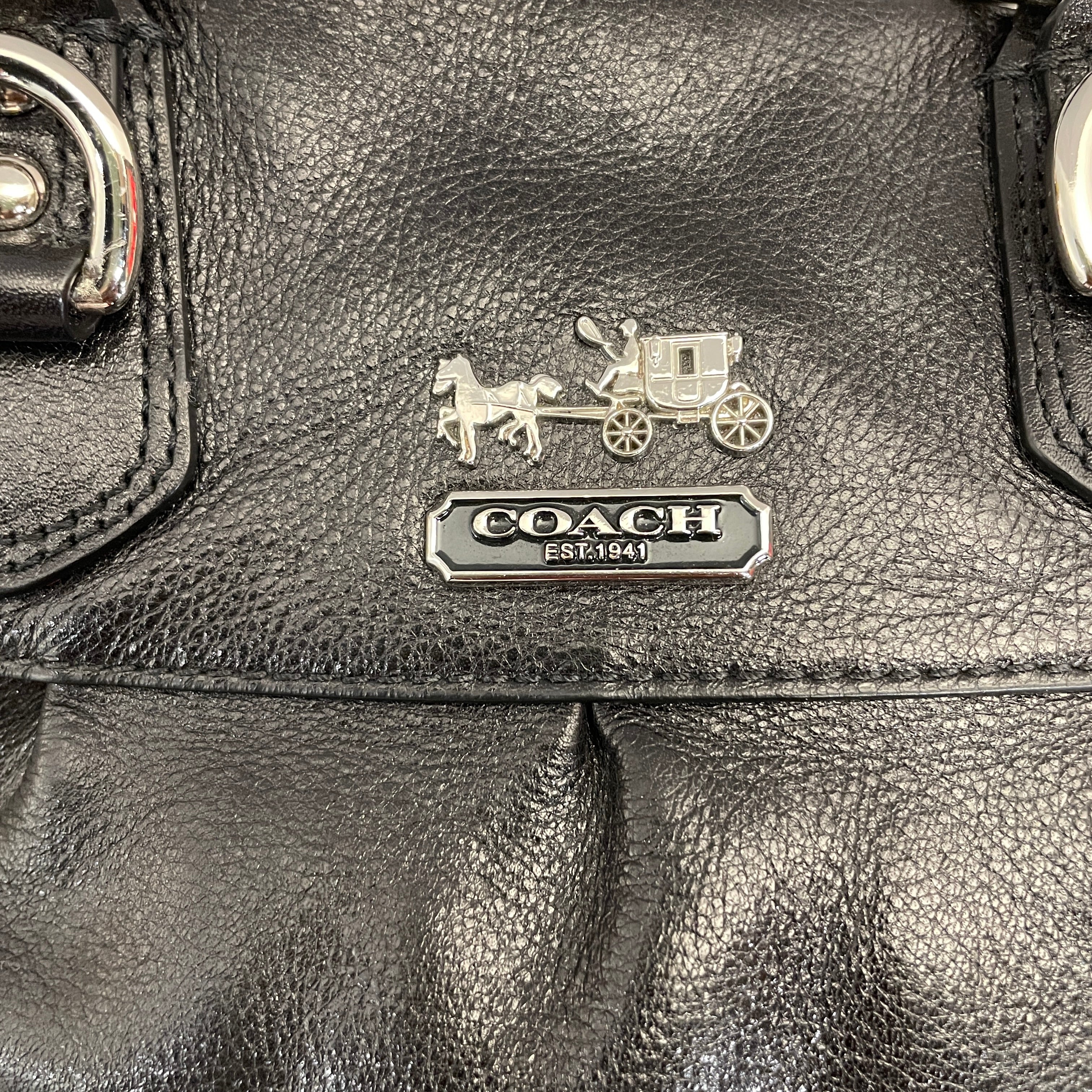 COACH/Bag/Leather/BLK/satchel view 5
