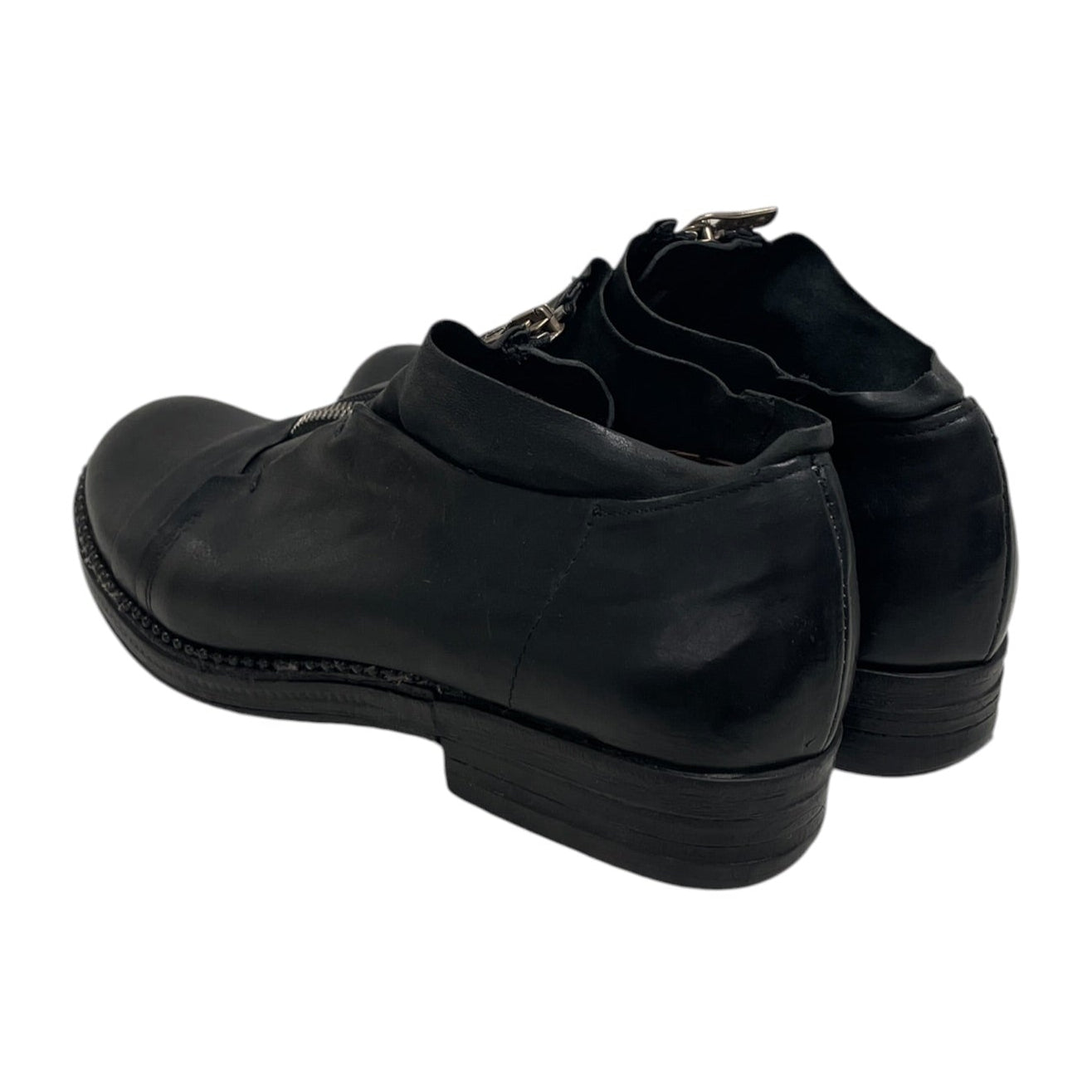 AS98/Shoes/US 8/Leather/BLK/CENTER ZIP LOGO PULL view 2