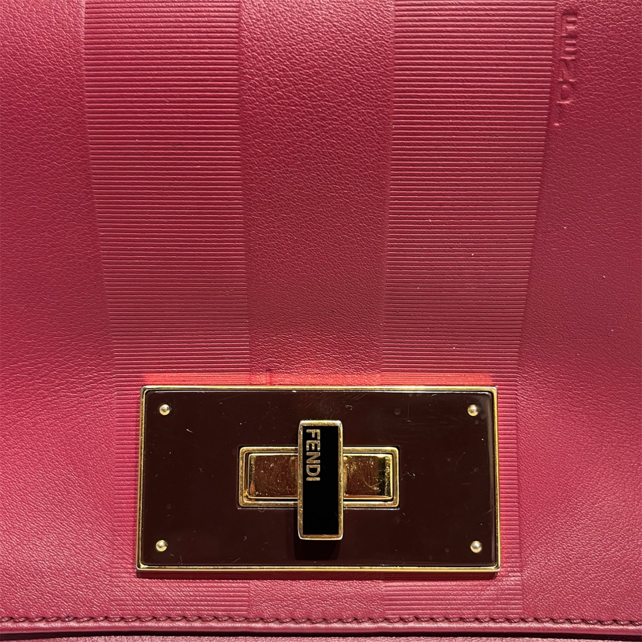 FENDI/Clutch Bag/Leather/RED/ view 5