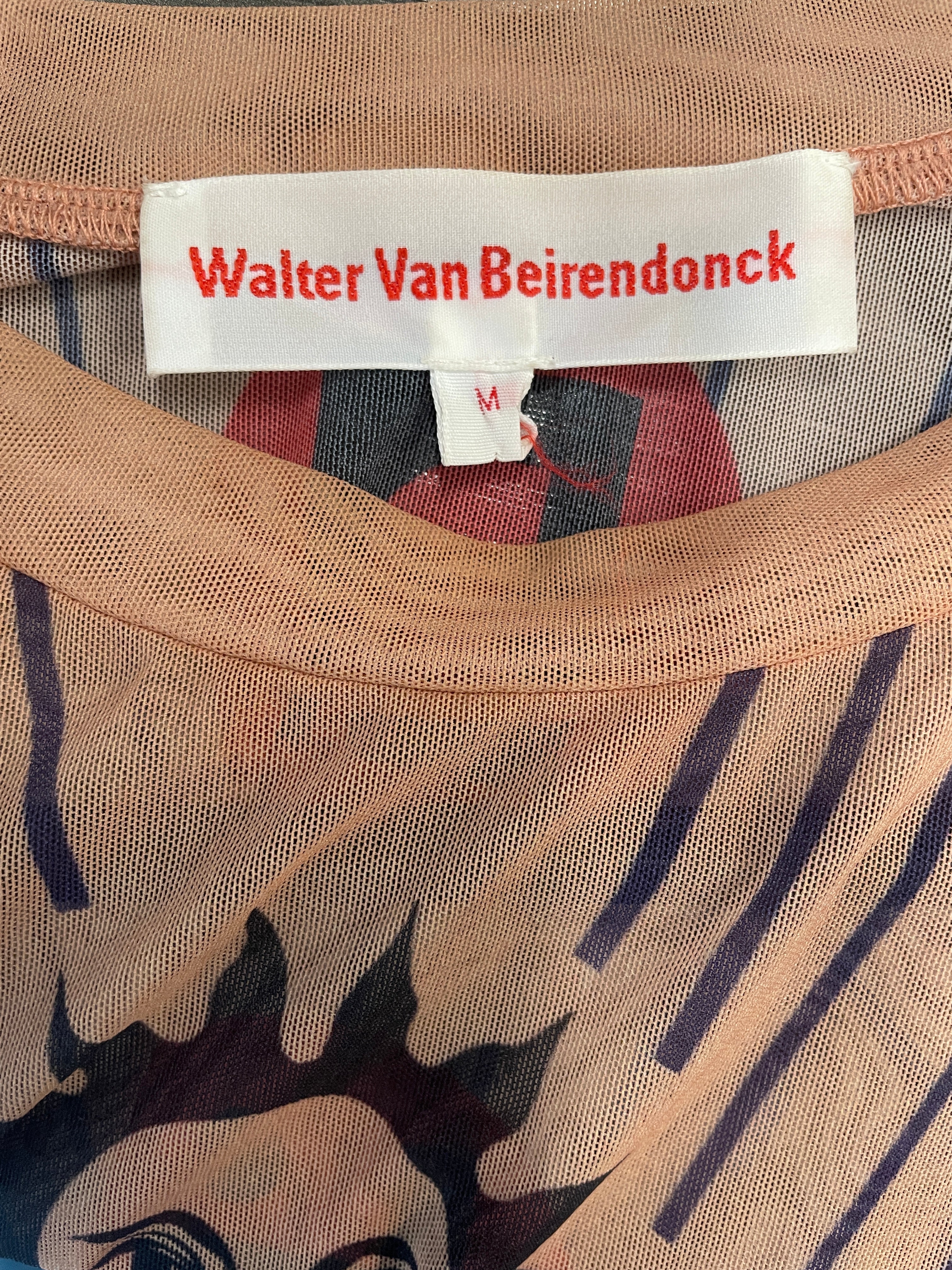 Walter Van Beirendonck/LS T-Shirt/M/BEG/All Over Print/mesh dawleetoo view 4