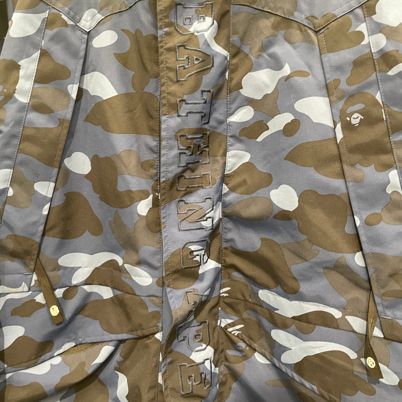 A BATHING APE/Windbreaker/XXL/Nylon/NVY/Camouflage/A BATHING APE ACROSS