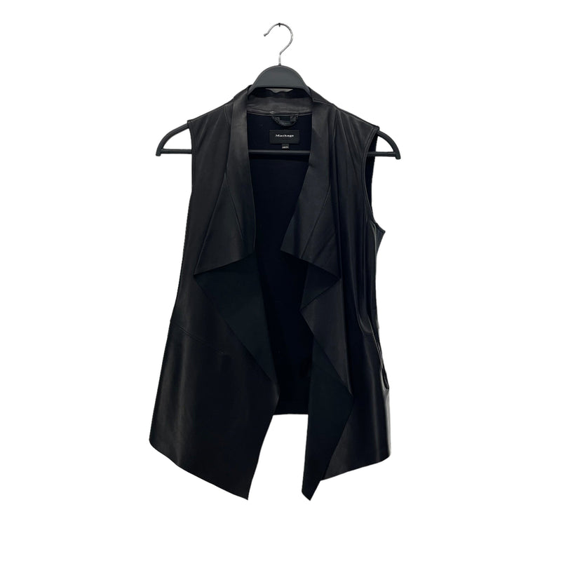 MACKAGE/Vest/XXS/Leather/BLK/LEATHER FRONT