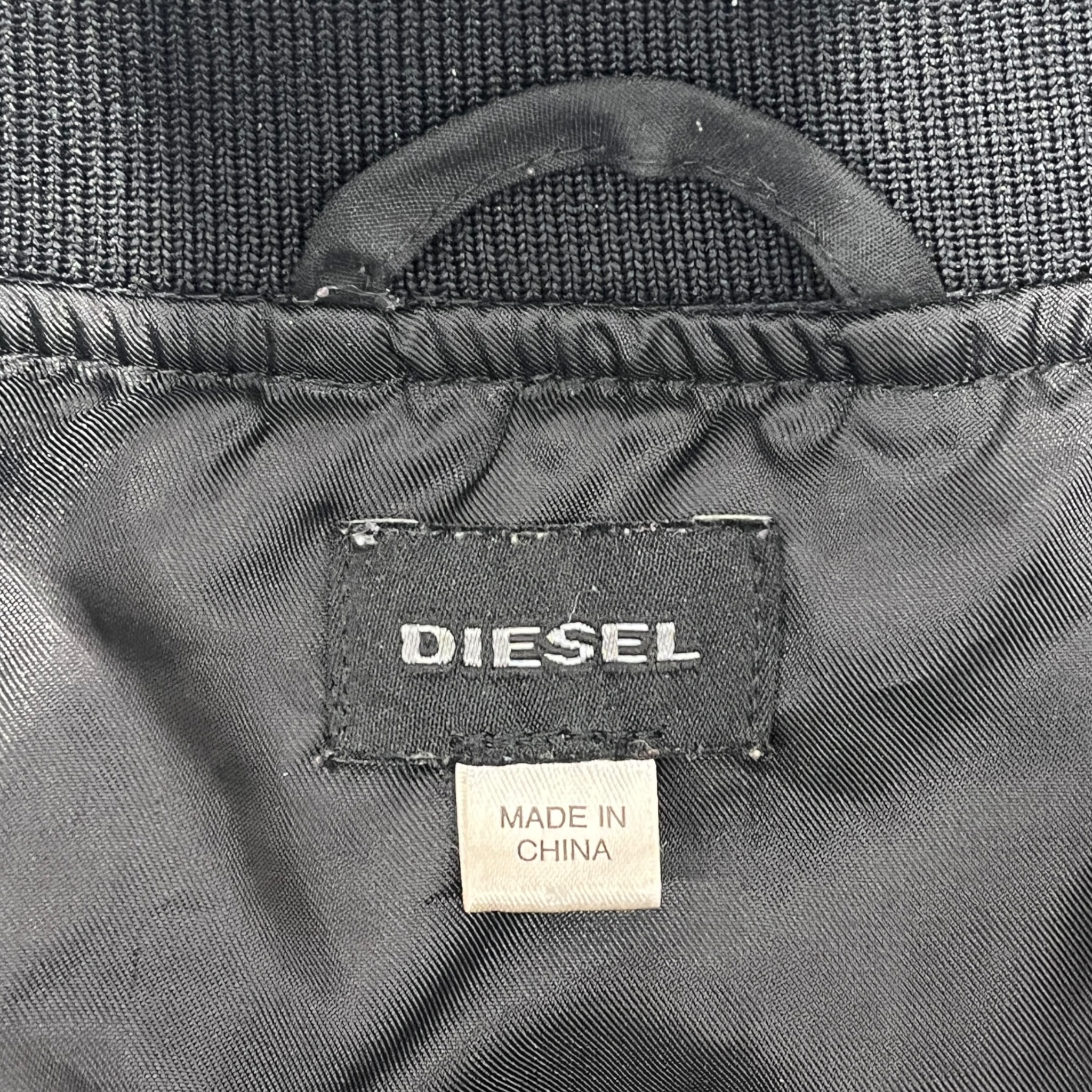 DIESEL/Jacket/XL/Nylon/BEG/utility bomber jacket view 3