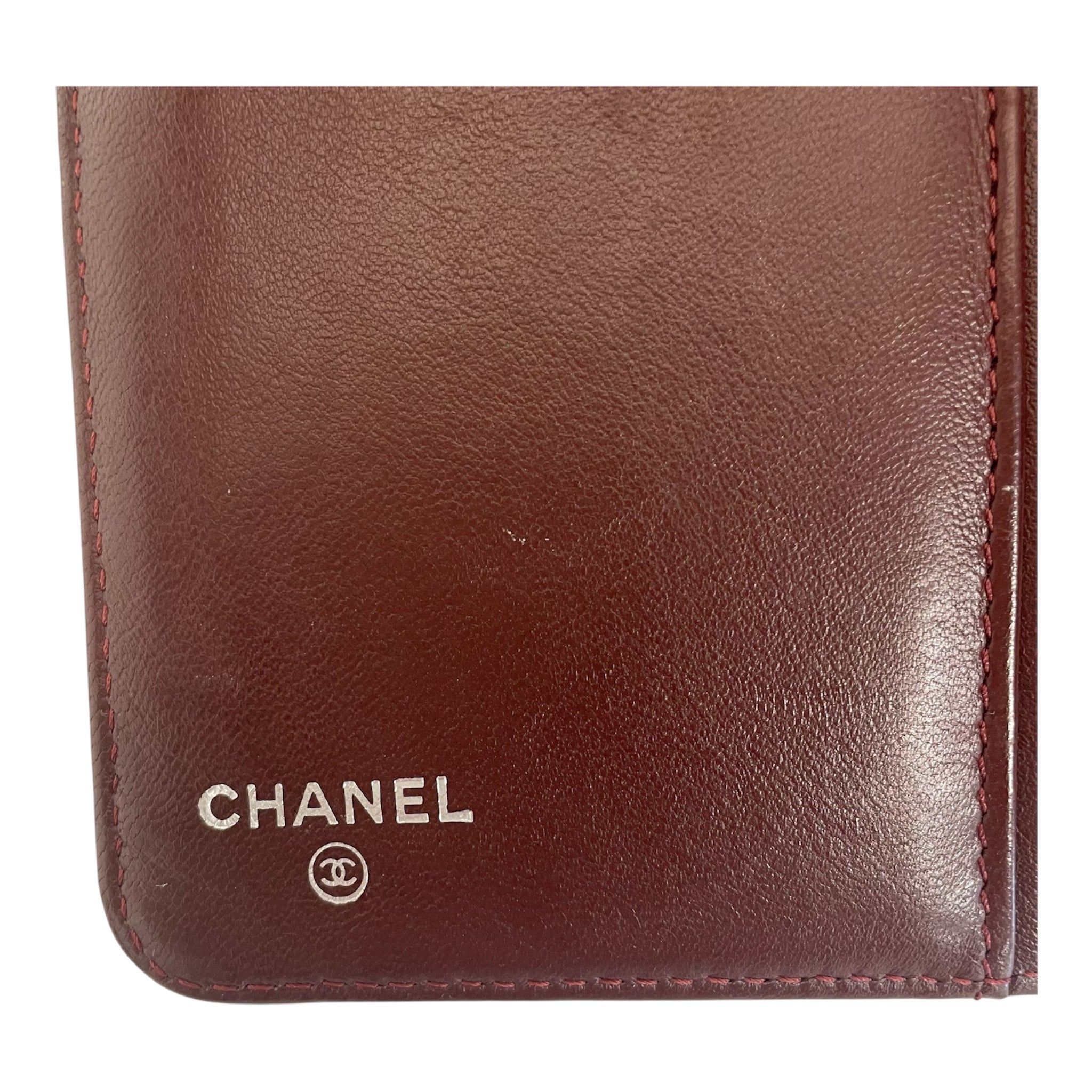 CHANEL/Bifold Wallet/Lambskin/BLK/Quilted Yen Wallet view 5