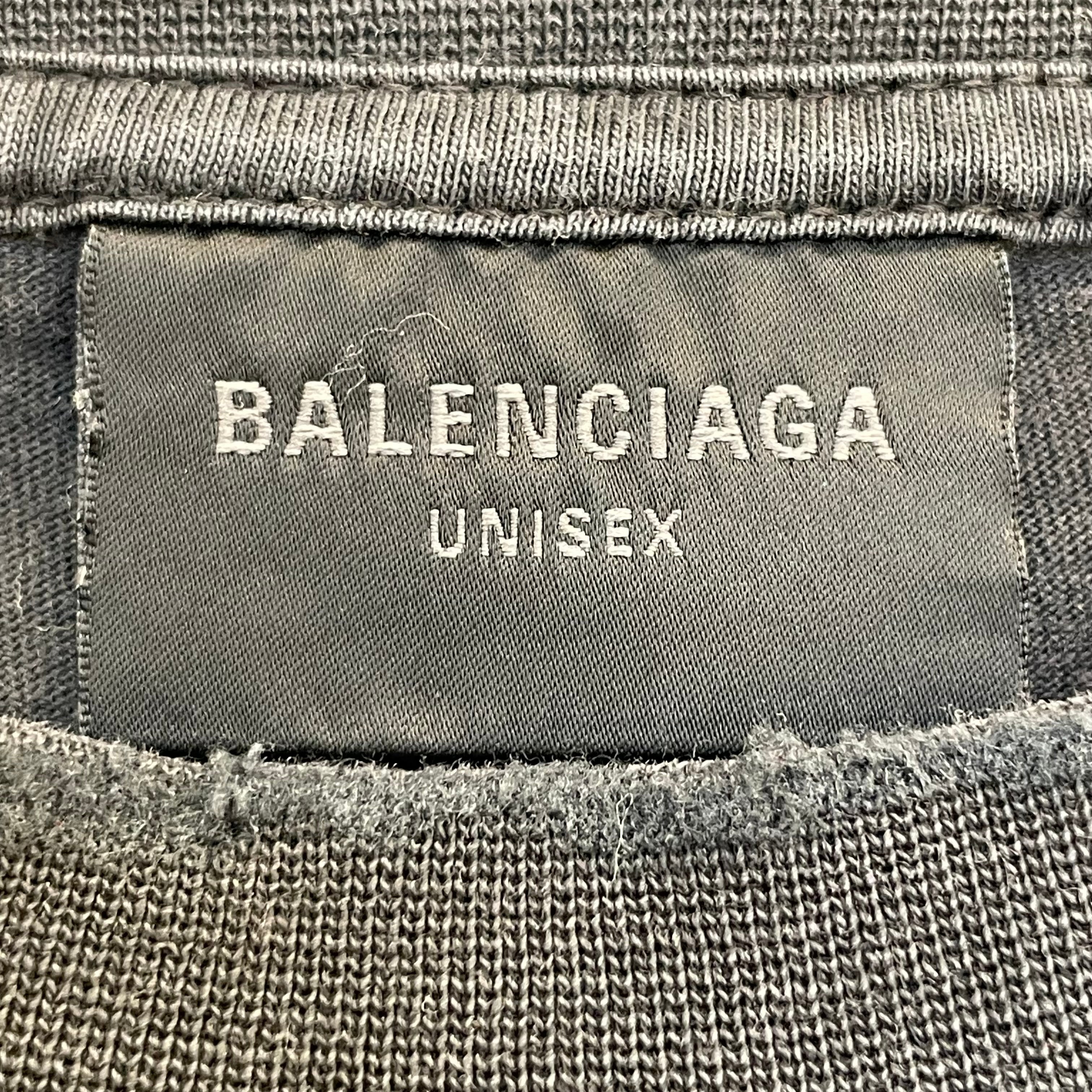 BALENCIAGA/T-Shirt/S/Cotton/BLK/360 TUBLAR SHIRT view 4