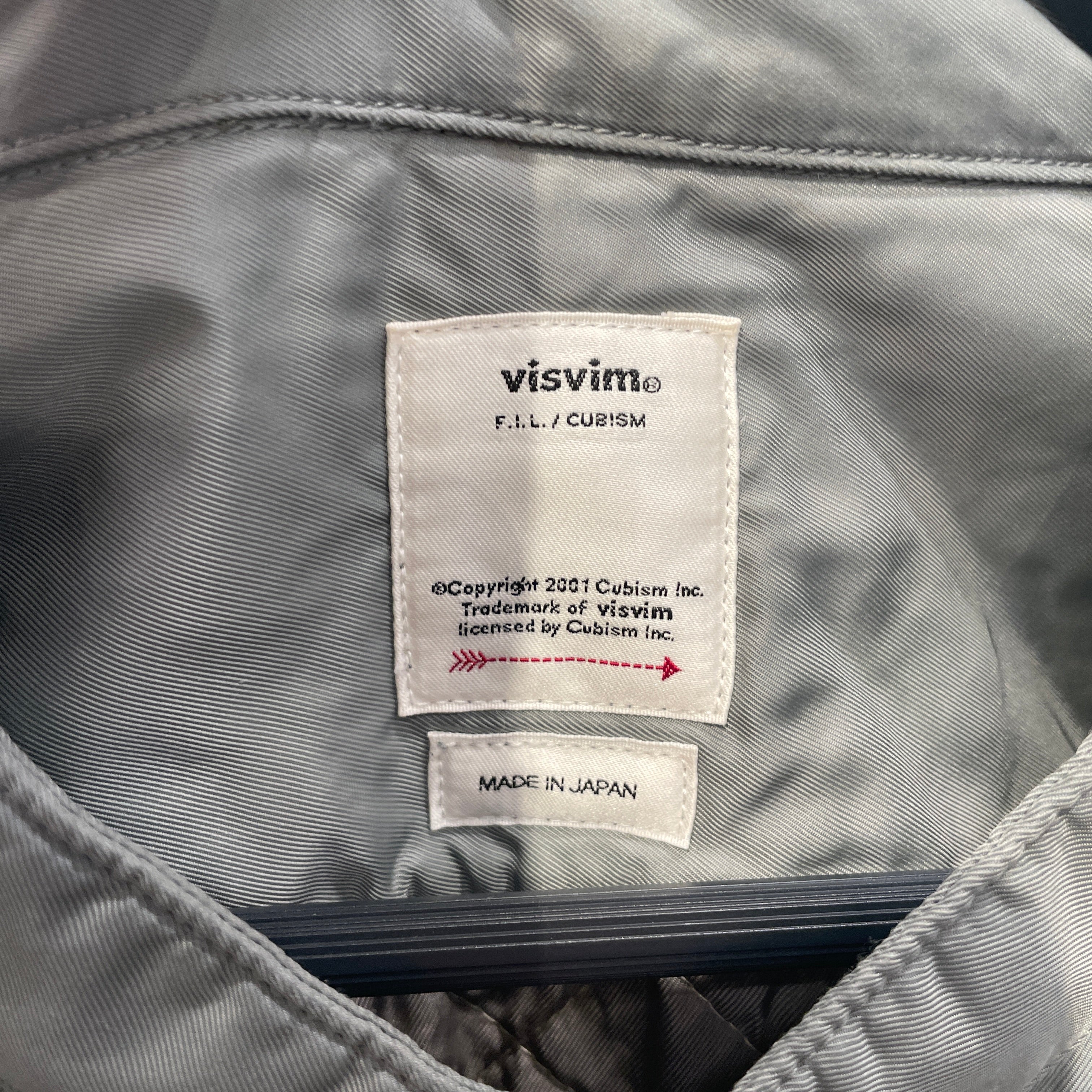 visvim/LS Shirt/5/Nylon/GRY/QUILTED GREEN/GRY FLANNEL SHRT view 3
