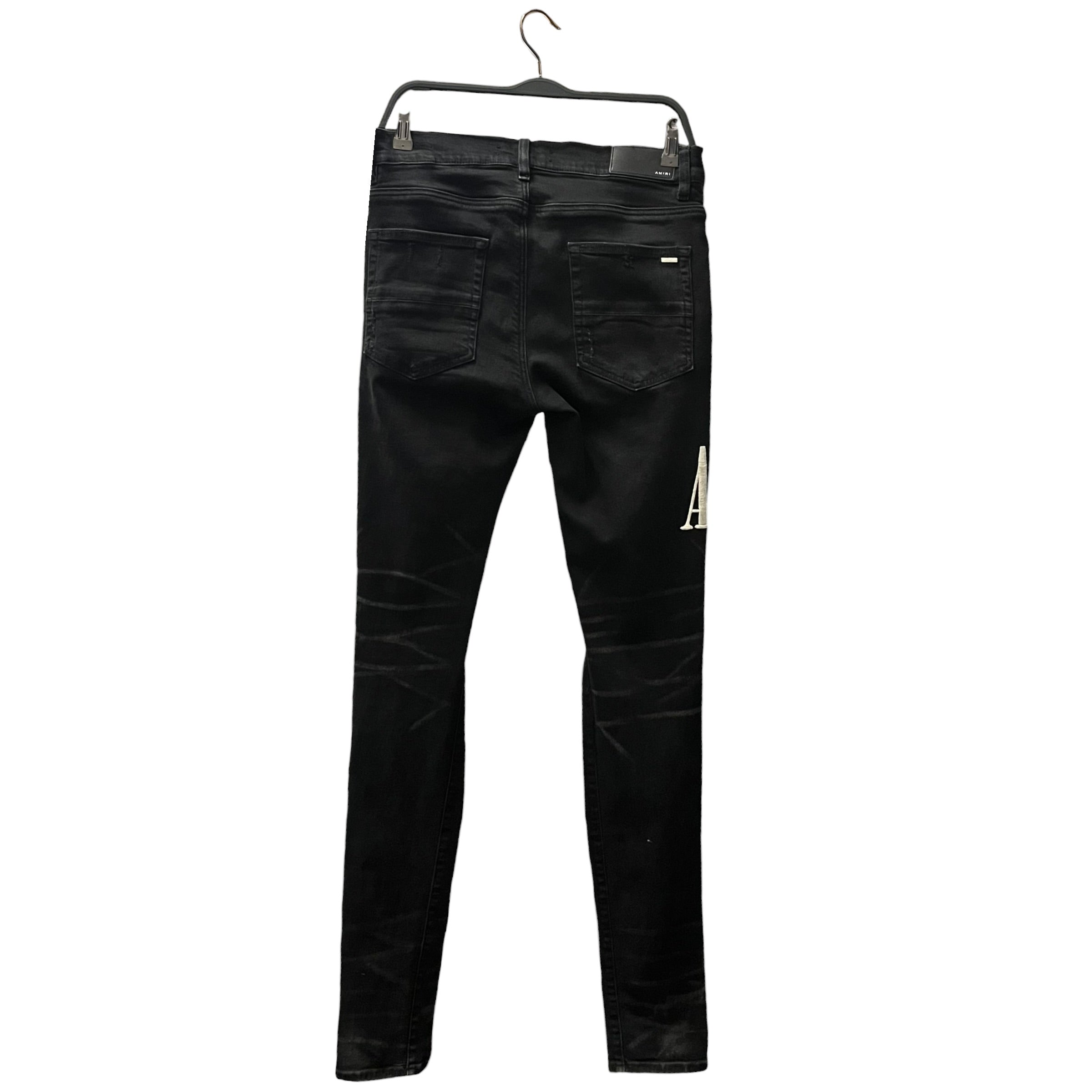 AMIRI/Skinny Pants/32/Denim/BLK/amiri branding view 2