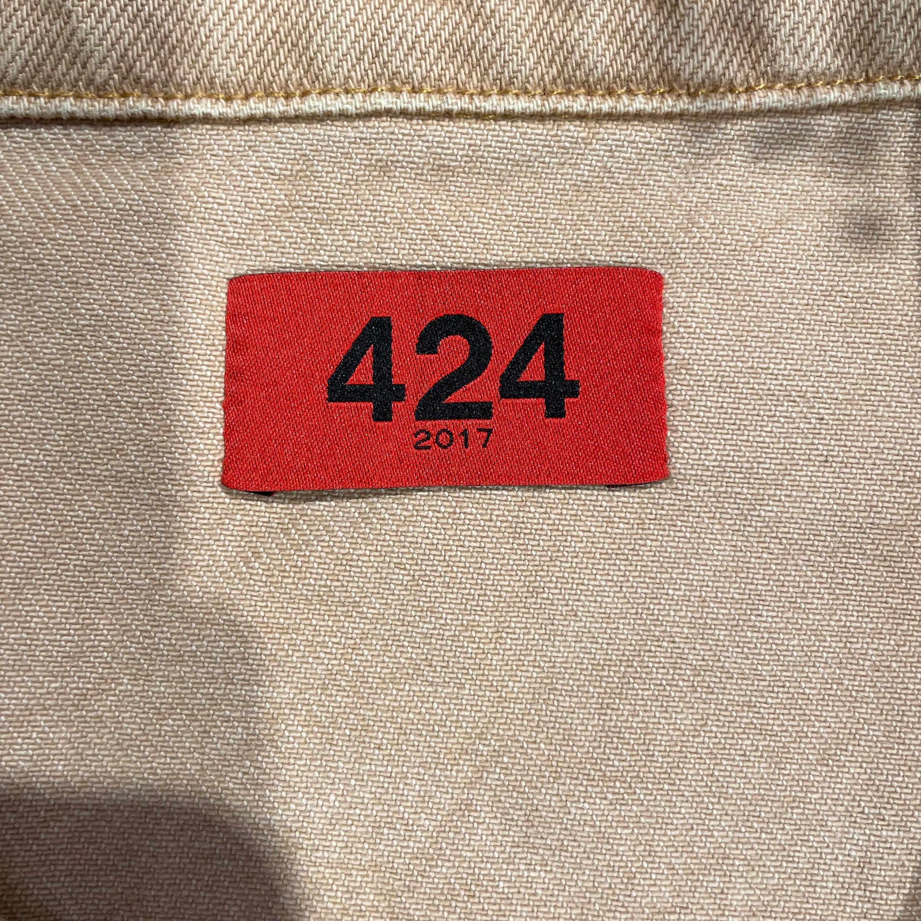 424(FourTwoFour)/Jacket/L/Cotton/BEG/RIGHT SLEEVE ZIP view 3