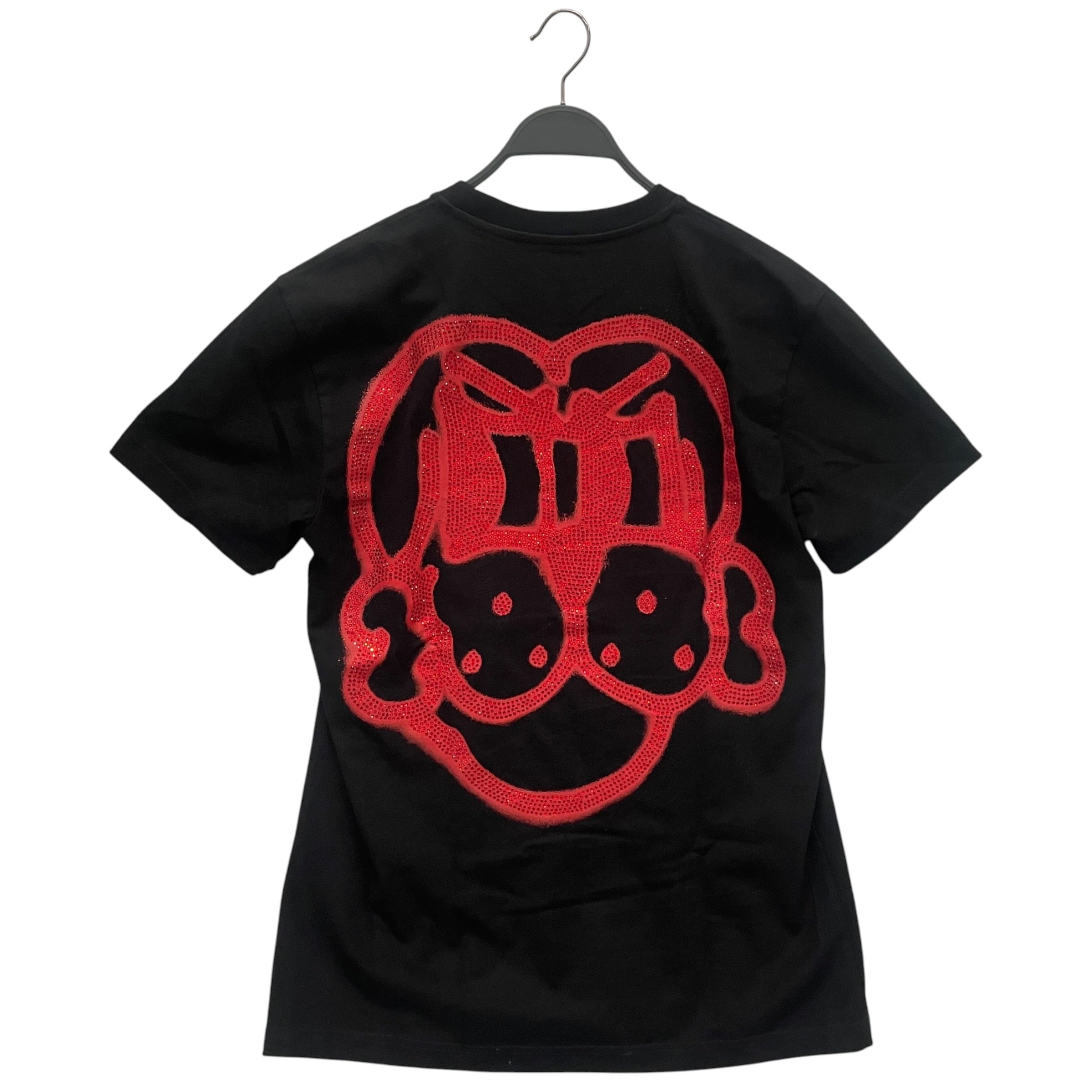 CHITO/T-Shirt/M/Cotton/BLK/RED RHINESTONE BACKHIT view 1