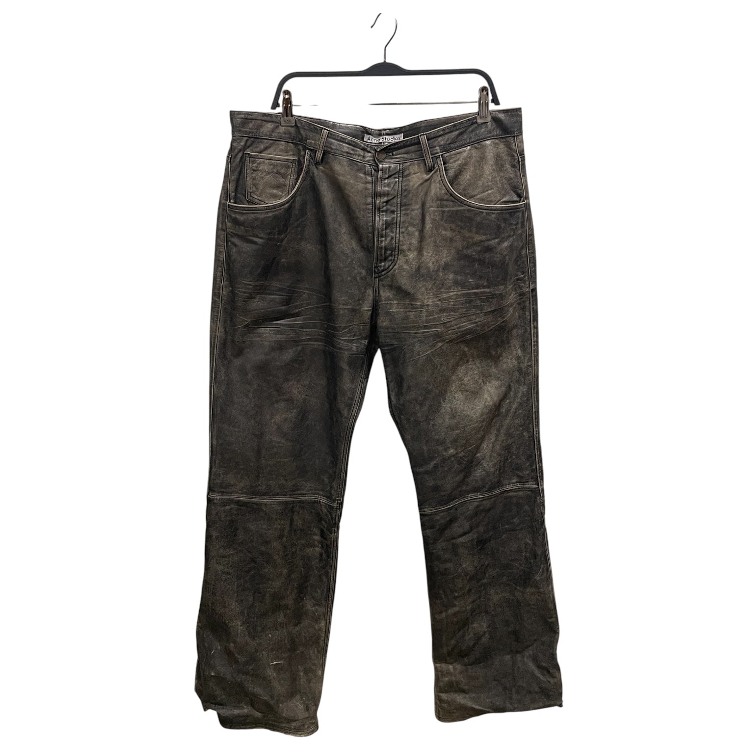 Acne Studios/Pants/54/Leather/GRY/GREY LEATHER FADE WASH view 1