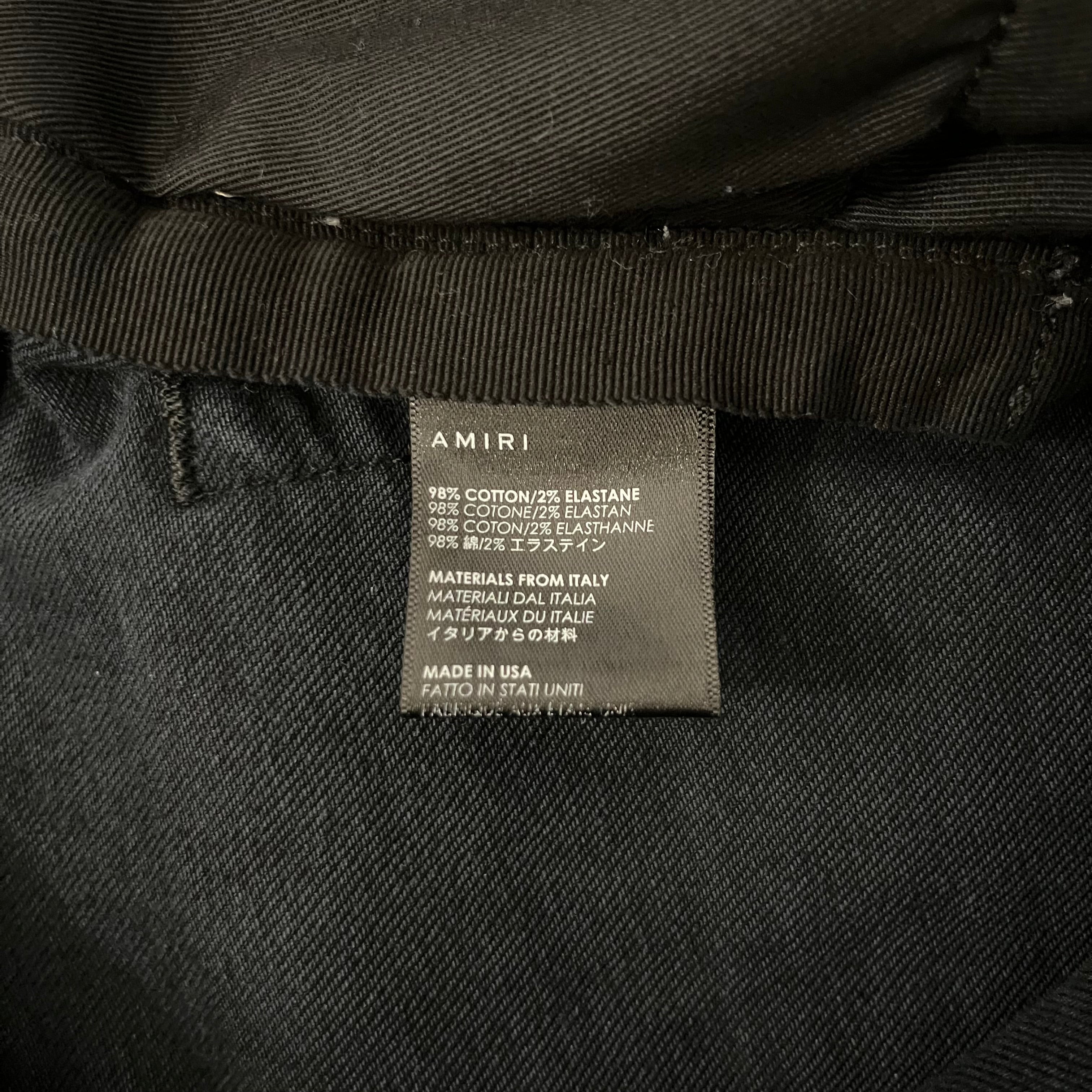AMIRI/Skinny Pants/32/Denim/BLK/amiri branding view 4