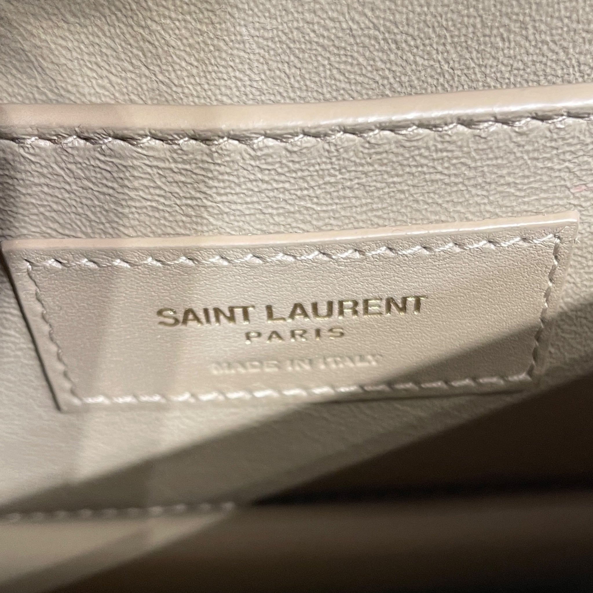 YVES SAINT LAURENT/Hand Bag/OS/Suede/KHK/Matt Gold Suede view 5