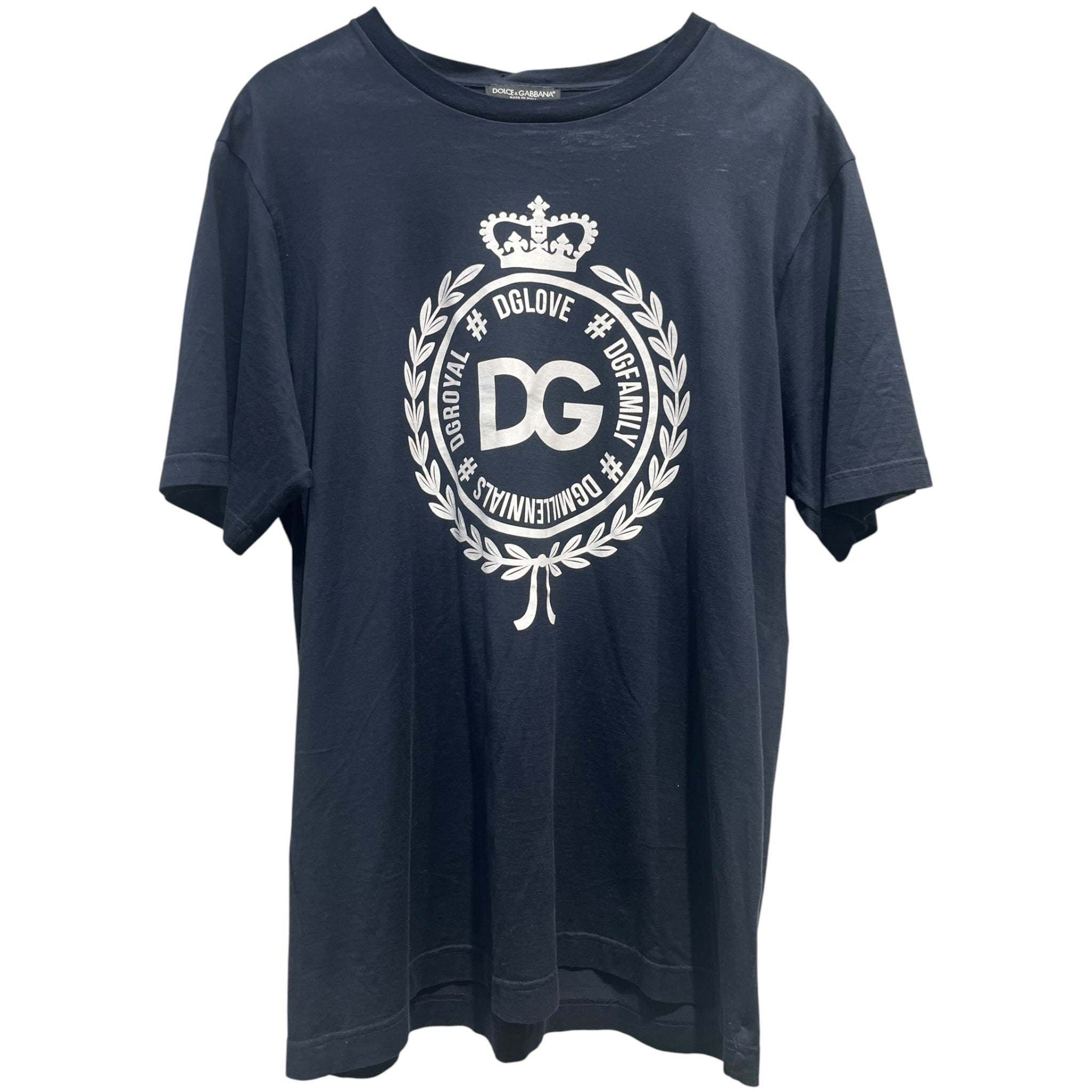 DOLCE&GABBANA/T-Shirt/52/Cotton/NVY/High Neck/ view 1