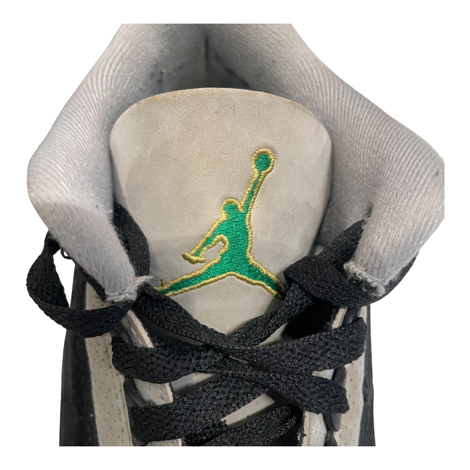 NIKE/Hi-Sneakers/US 9.5/Polyester/BLK/RETRO 3 PINE GREEN view 4