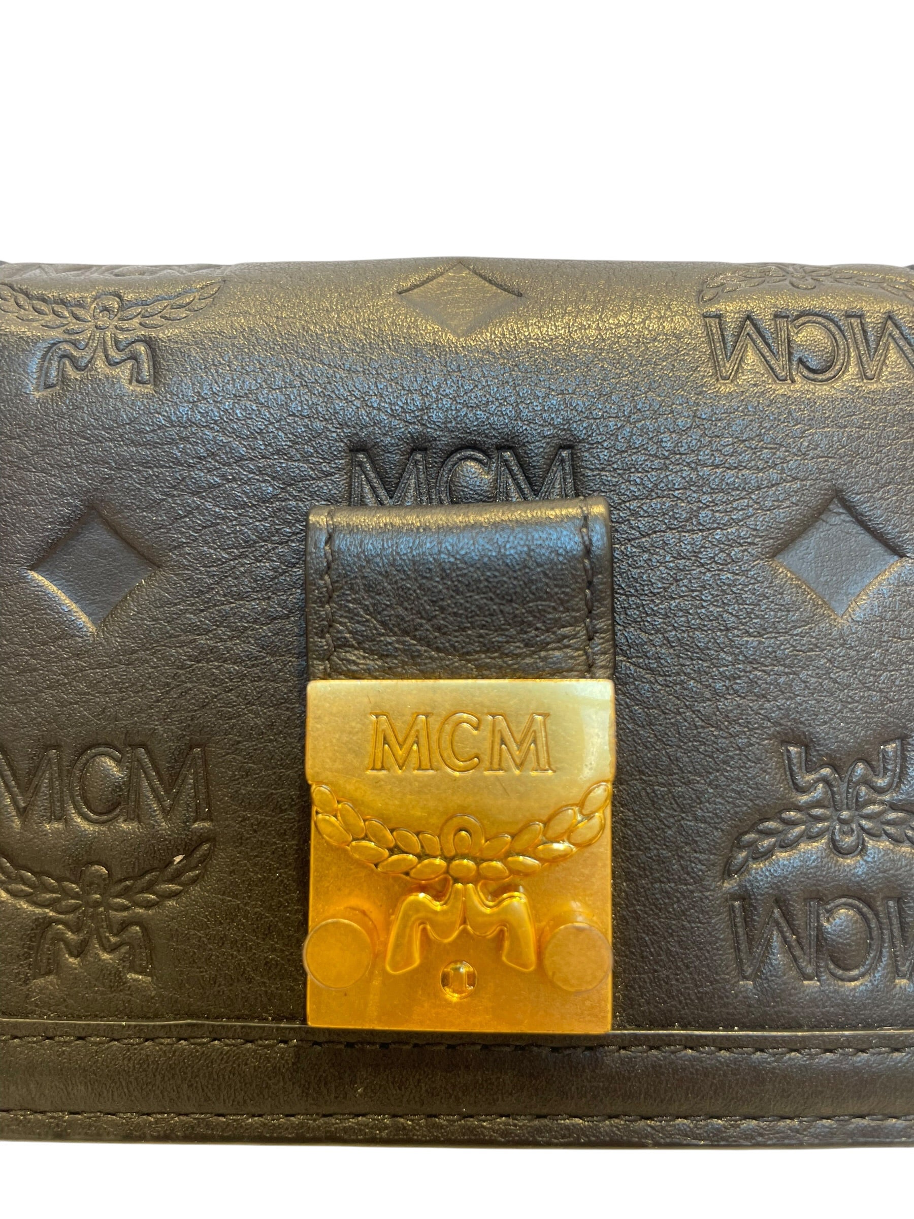 MCM/Wallet/Monogram/BLK/TRACY SMALL MONOGRAM GOLD view 5