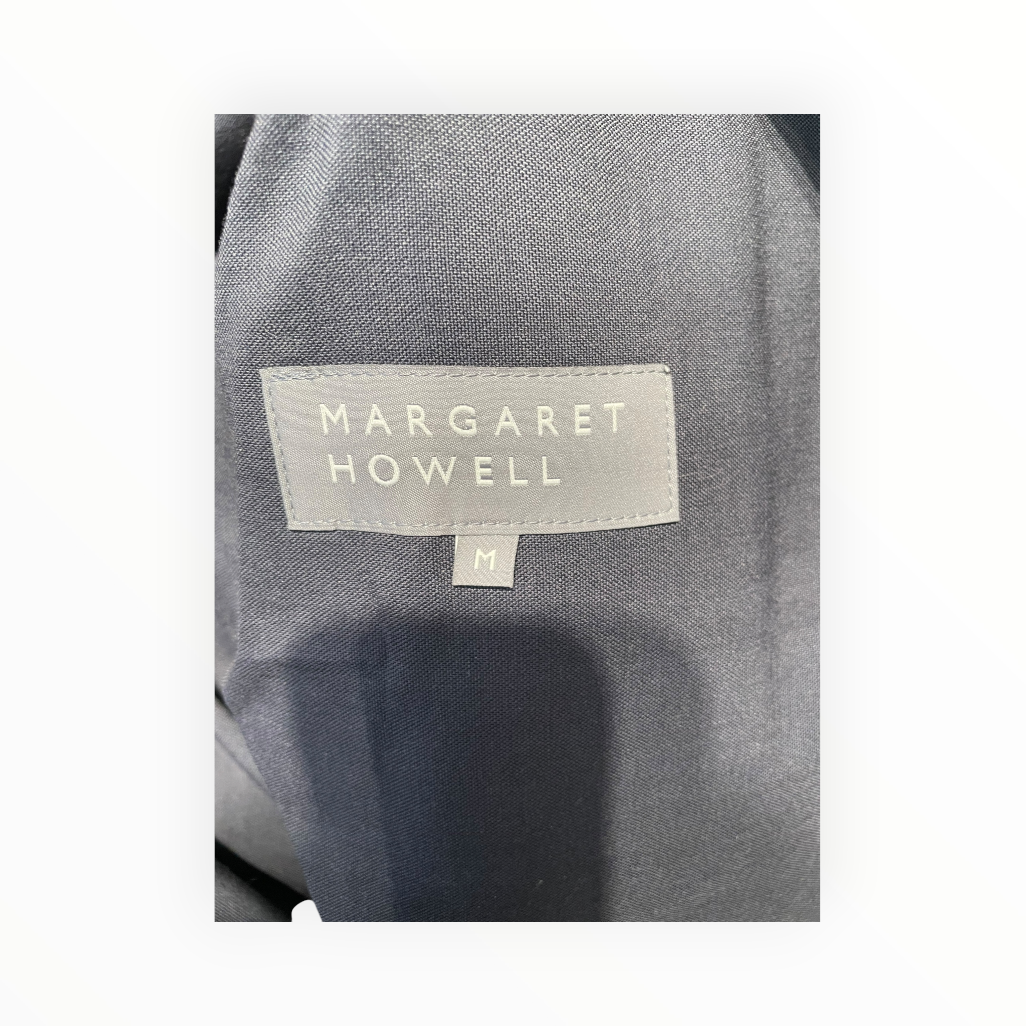 Margaret Howell/LS Shirt/M/Cotton/BLK/pocket view 3