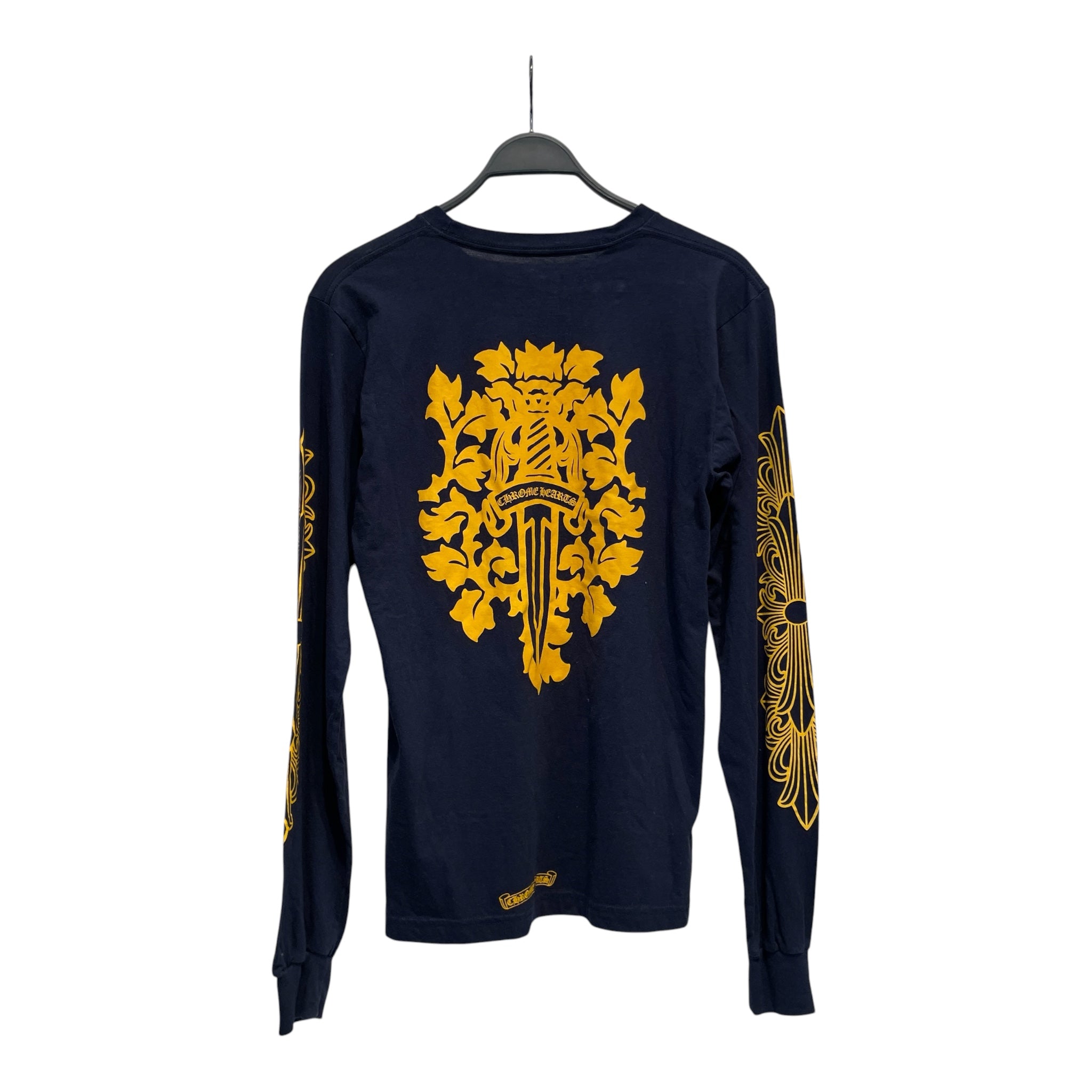 CHROME HEARTS/LS T-Shirt/M/Cotton/NVY/High Neck/034-064012 view 2