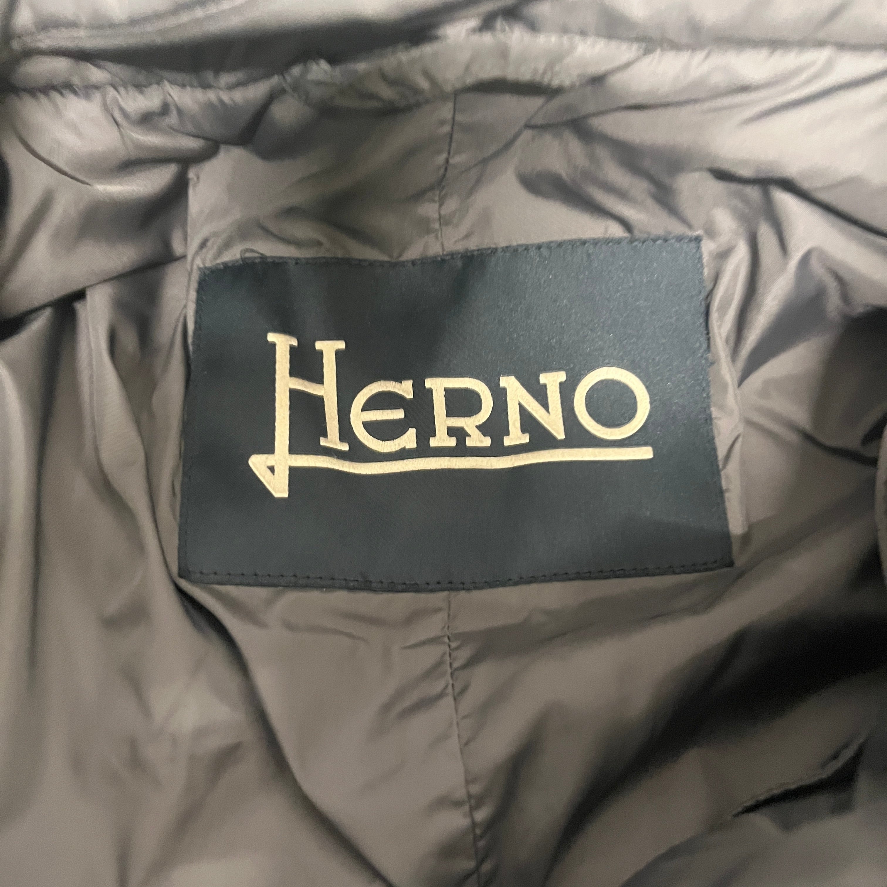HERNO/Puffer Jkt/52/GRY/DOUBLE ZIPPER view 3