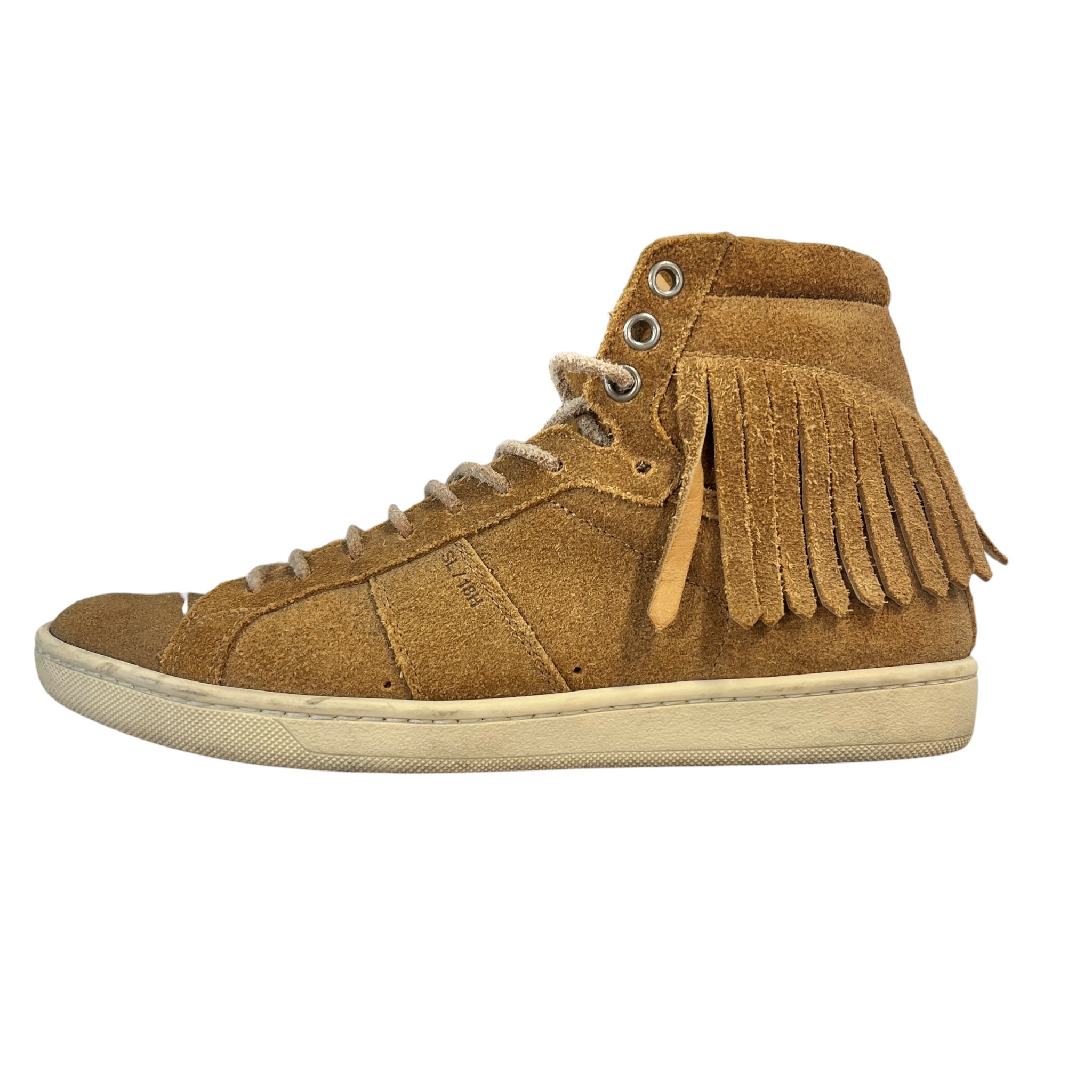 SAINT LAURENT/Hi-Sneakers/EU 37/Suede/CML/U-Tip/SL/18H FRINGE HIGHTOP view 3