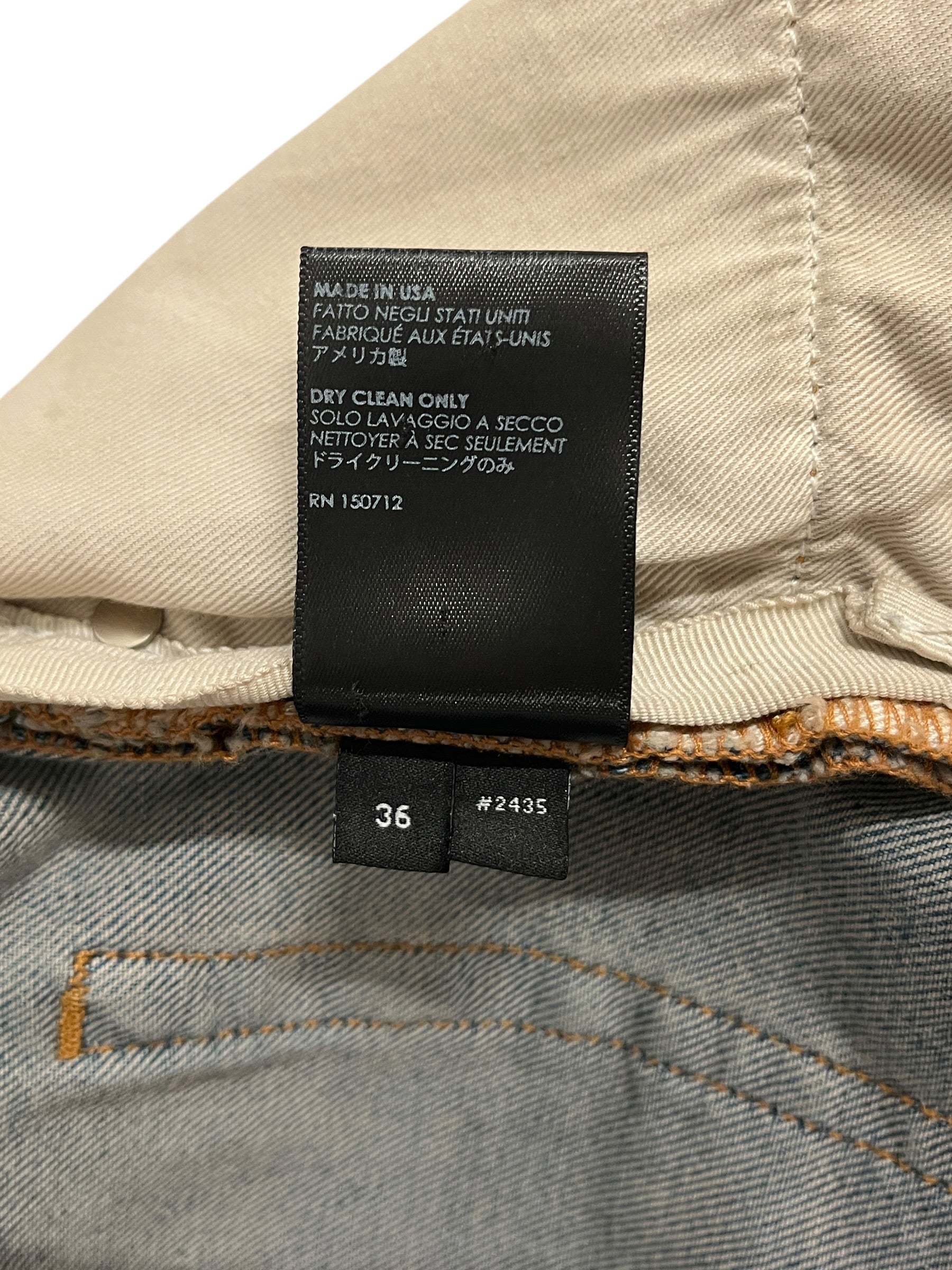AMIRI/Skinny Pants/36/Denim/IDG/Button Fly/PATCHWORK KNEE RIP view 5