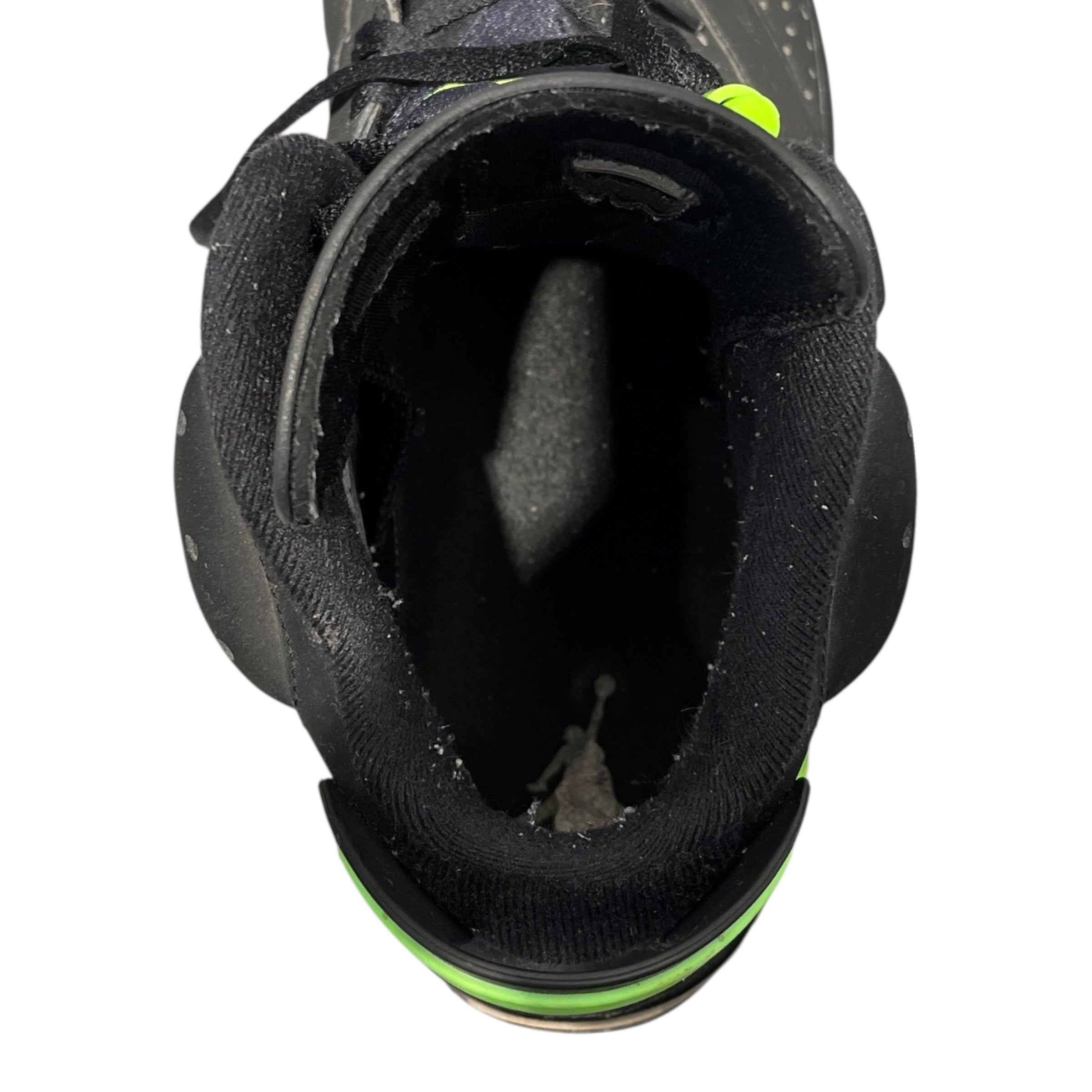 NIKE/Hi-Sneakers/US 12/Leather/BLK/JORDAN 6 RETRO ELECTRIC GREEN view 3