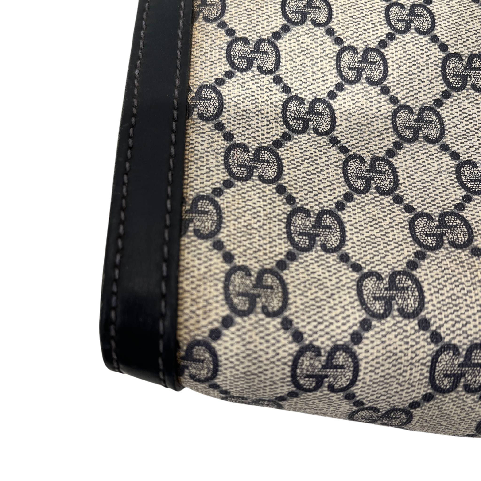 GUCCI/Clutch Bag/Leather/GRY/monogram supreme parfum view 9