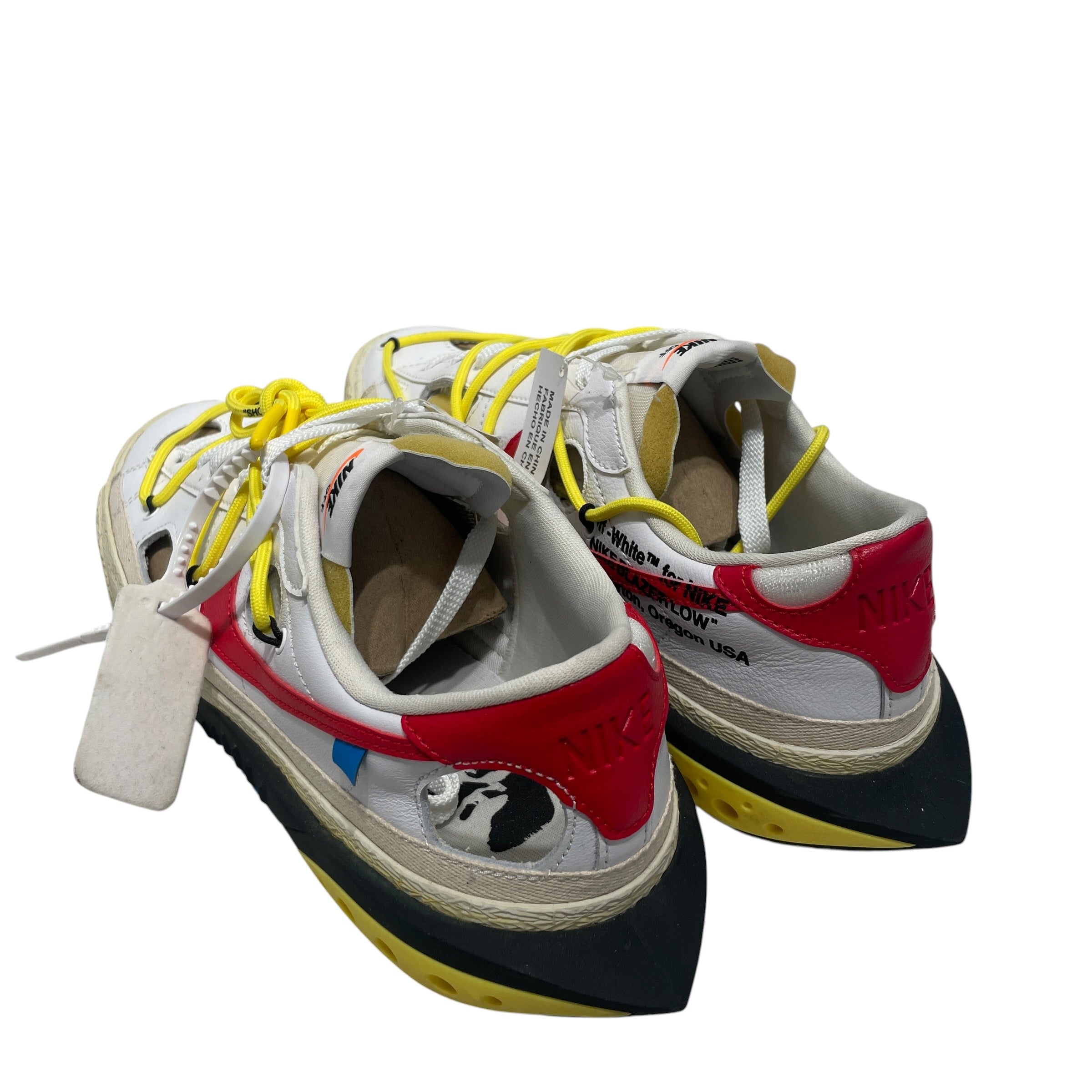 NIKE/OFF-WHITE/Low-Sneakers/US 11.5/Leather/WHT/BLAZER view 2