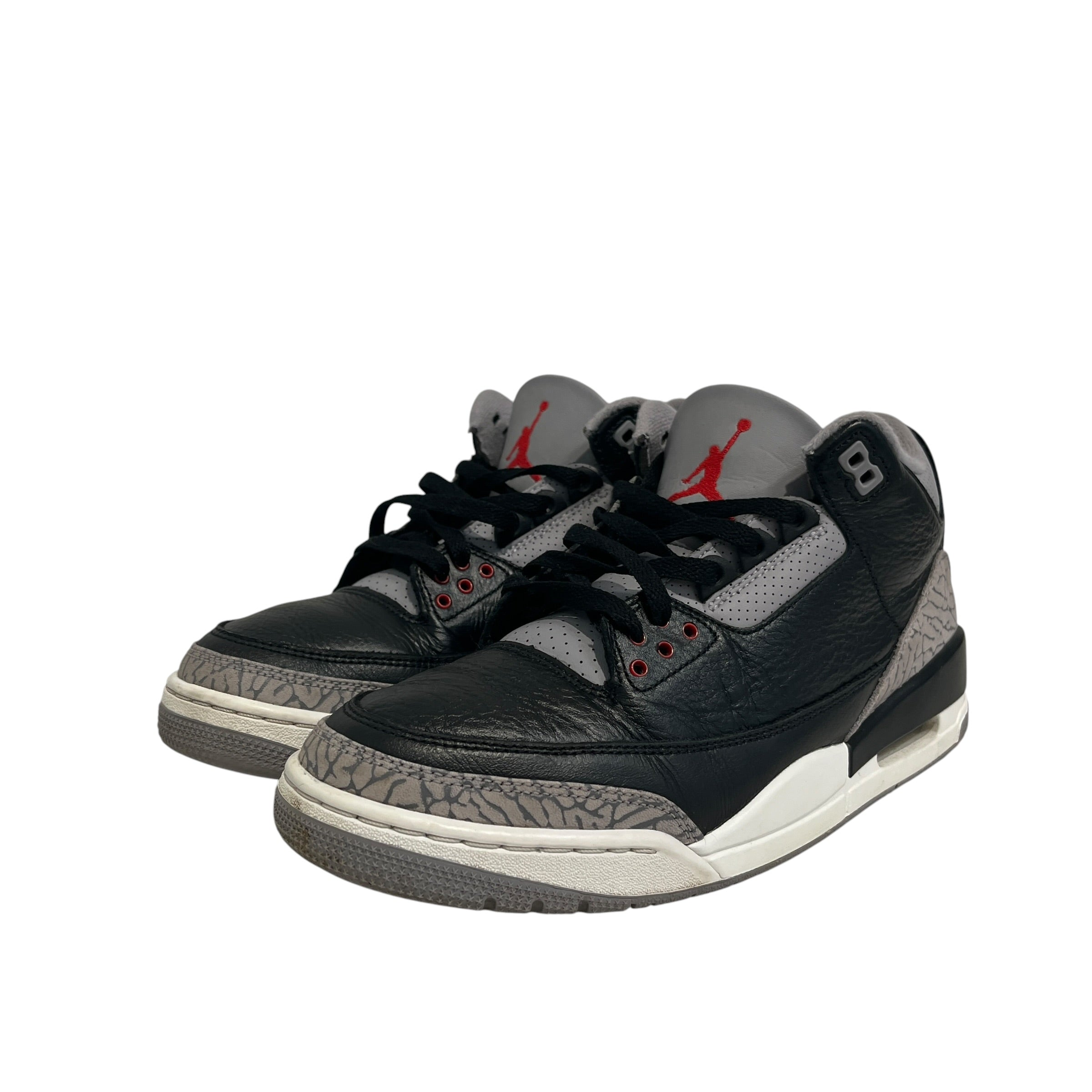 NIKE/Hi-Sneakers/US 9.5/Cotton/BLK/JORDAN 3 Black Cement view 1