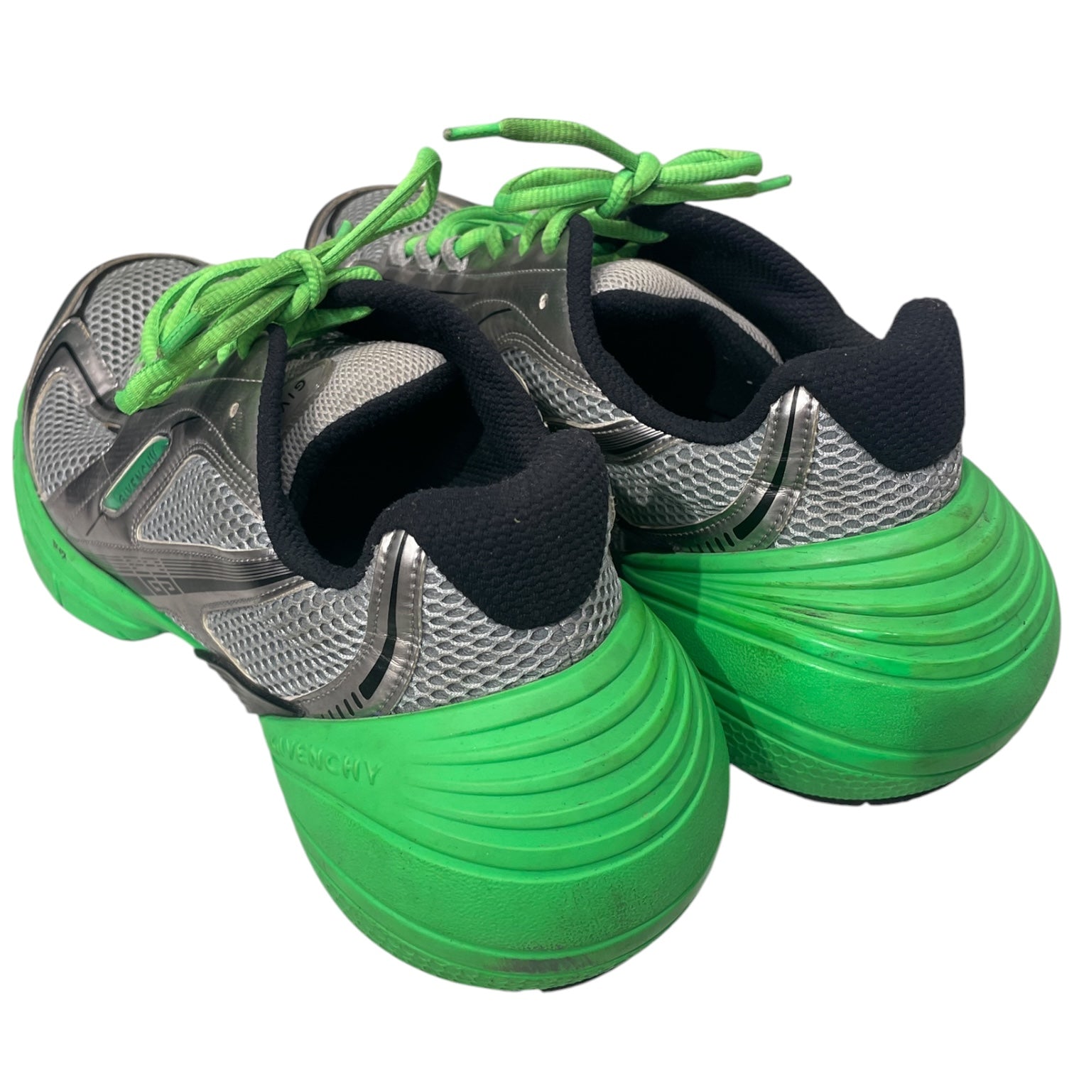 GIVENCHY/Low-Sneakers/EU 47/Cotton/GRY/GREEN LACES FR 1212 view 2