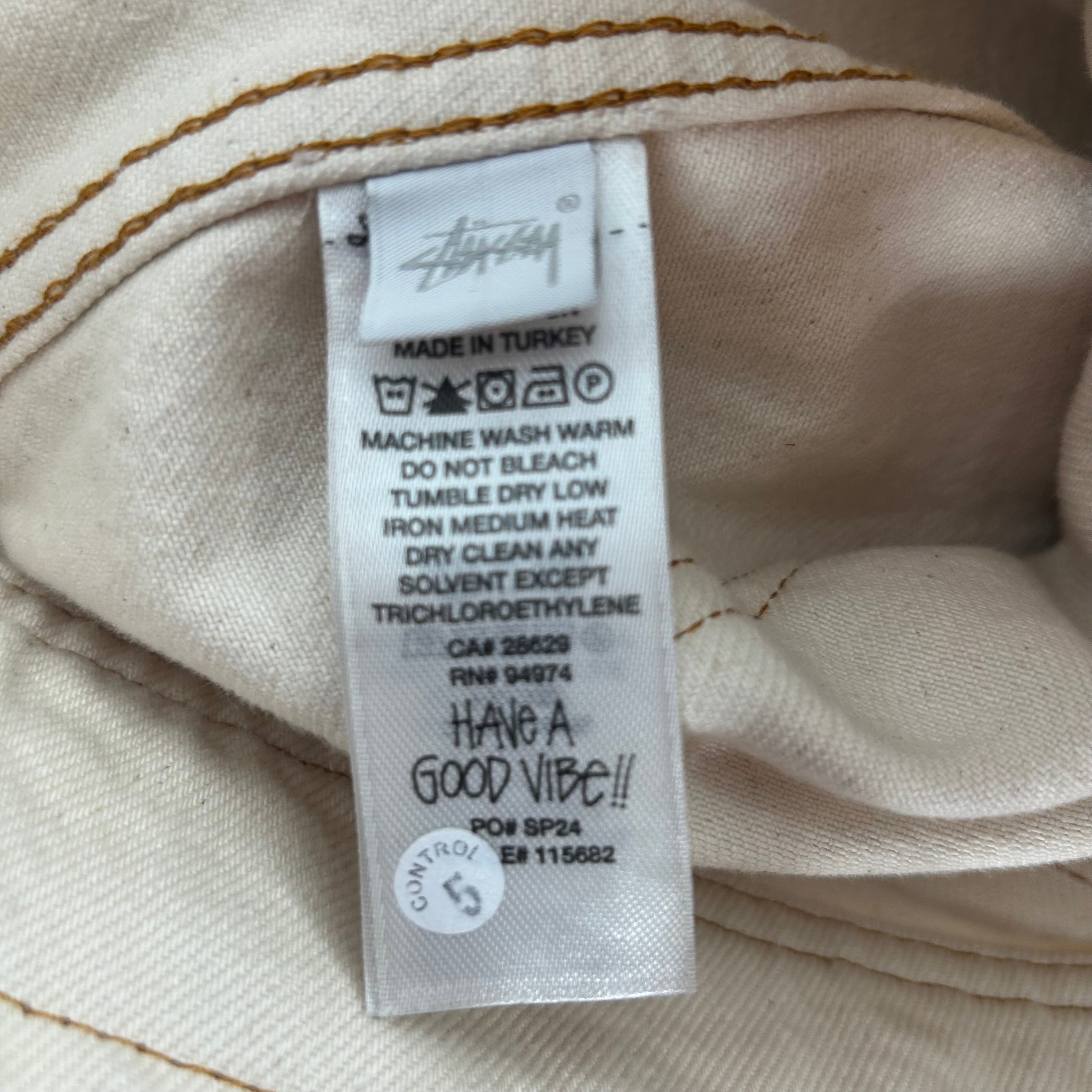 STUSSY/Jacket/M/CRM/WORKGEAER YLW STCHING view 4